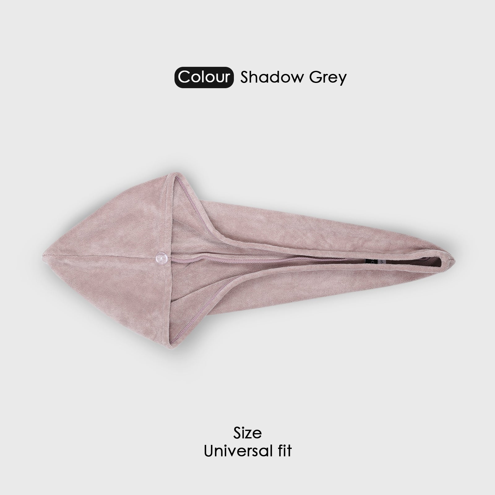 HOUSSE Microfibre Head Towels | 400 GSM High Absorbent Hair Wrap with Adjustable Buttons for Girls | Super Soft & Quick Dry Wrap Towel for Hairs | Set of 2 | 25x65 cm (Desert Sand & Rose Taupe)