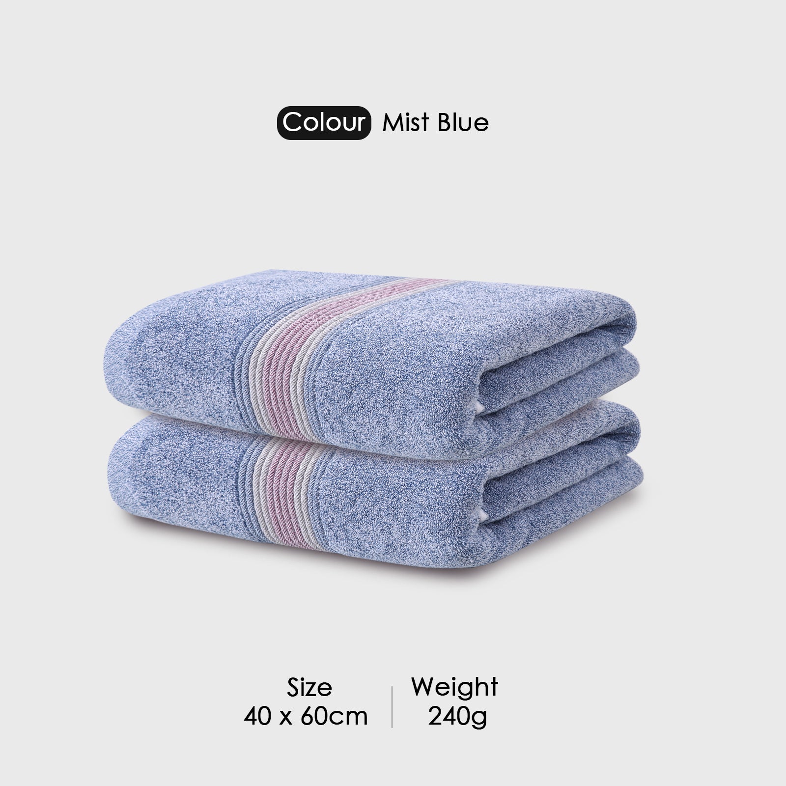 HOUSSE Essentia Bamboo & Cotton Towel Combo Set, 550 GSM – Ultra-Soft, Highly Absorbent & Quick-Drying – Eco-Friendly Luxury Bath, Hand & Face Towels
