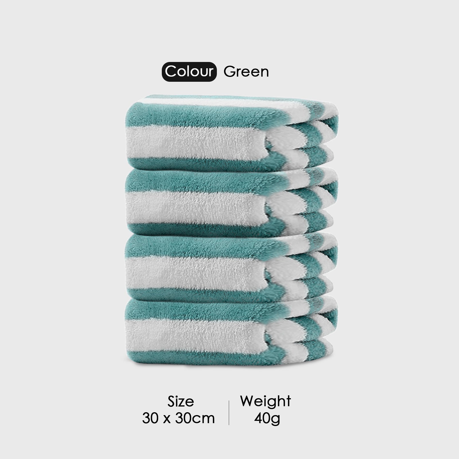 HOUSSE Microfiber Blaze Face Towel for Women & Men | Quick Dry | Ultra Absorbent |Perfect for Bathroom |Sports | Travel | Ideal for Workout | Spa| Beach | Fitness | 360 GSM (Blue, 30x30)