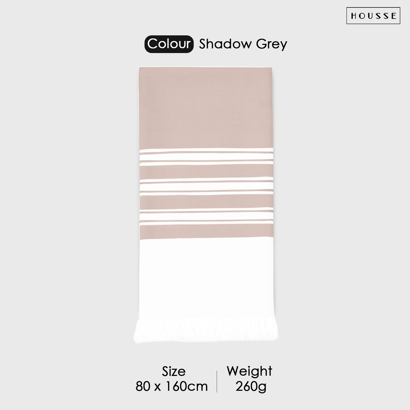 HOUSSE Bold Stripe 100% Bamboo Extra Large Bath Towel | Ultra Soft, Absorbent, Light Weight, & Quick Dry Towel for Bath, Travel, Gym, Beach, Pool, and Yoga | 80 X 160 cms