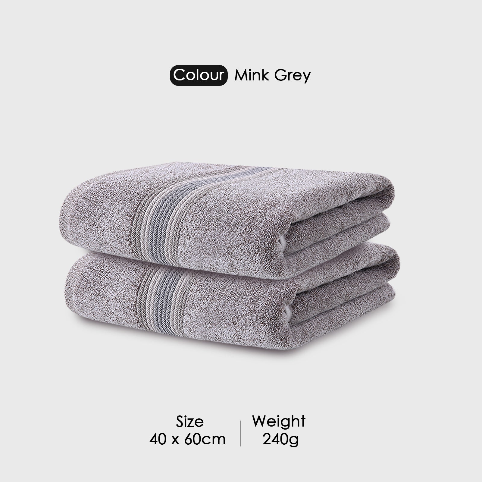 HOUSSE Essentia Bamboo & Cotton Towel Combo Set, 550 GSM – Ultra-Soft, Highly Absorbent & Quick-Drying – Eco-Friendly Luxury Bath, Hand & Face Towels