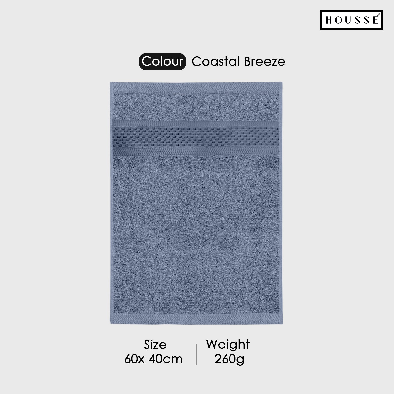 HOUSSE Nexora Cotton Towels | Quick Absorption & Faster Drying Towel | 600 GSM | Cotton Towel for Men/Women | Urban Comfort