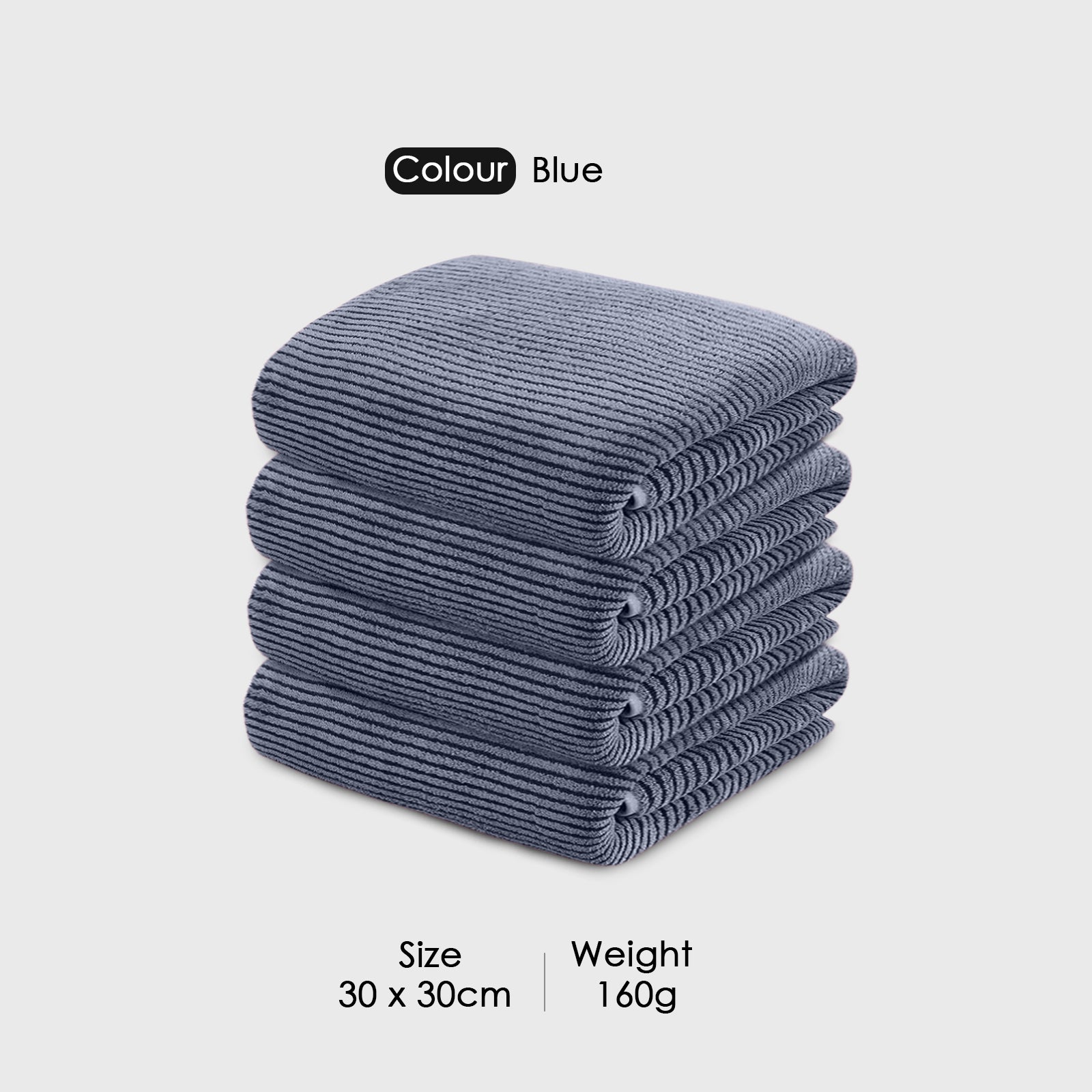 HOUSSE Microfiber Stripes Hand Towels for Women & Men | Ultra Soft | Super Absorbent Towels for Gym, Yoga, Beach Daiily USe |