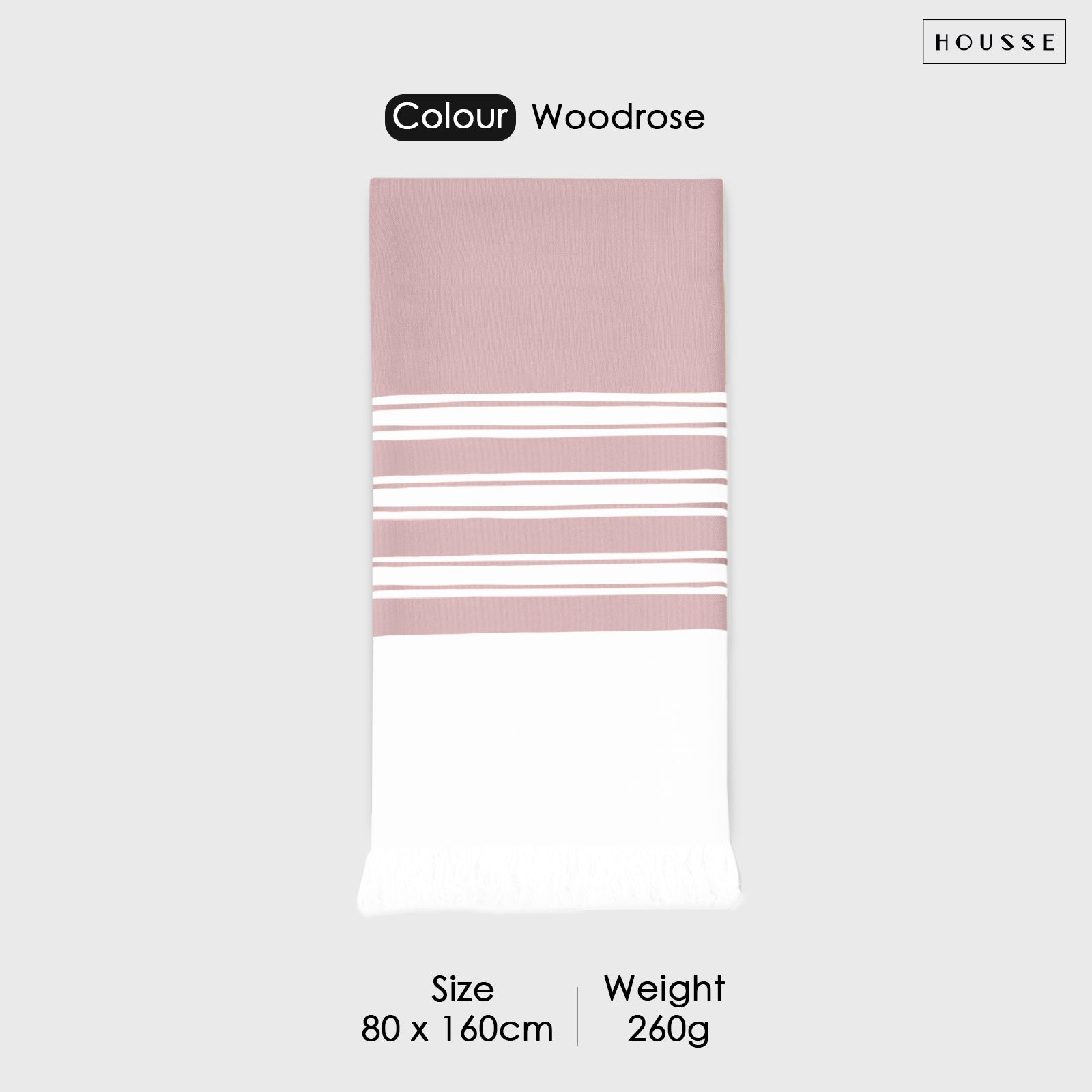 HOUSSE Bold Stripe 100% Bamboo Extra Large Bath Towel | Ultra Soft, Absorbent, Light Weight, & Quick Dry Towel for Bath, Travel, Gym, Beach, Pool, and Yoga | 80 X 160 cms