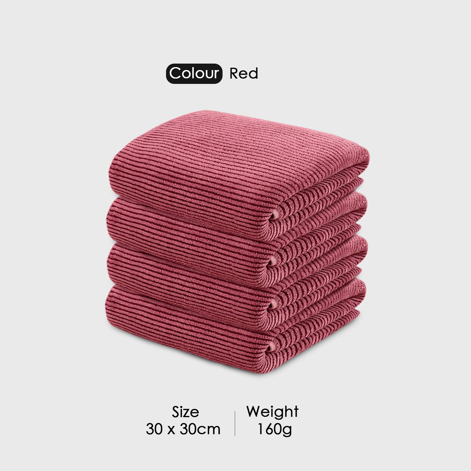 HOUSSE Microfiber Stripes Hand Towels for Women & Men | Ultra Soft | Super Absorbent Towels for Gym, Yoga, Beach Daiily USe |