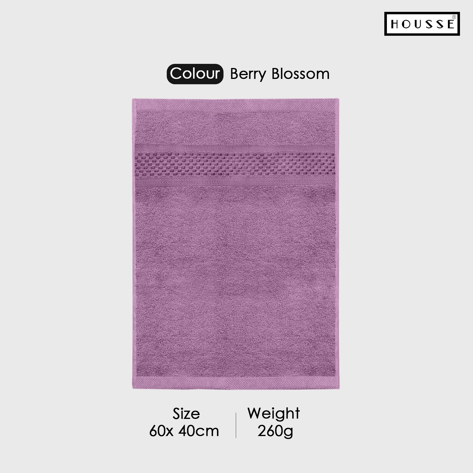 HOUSSE Nexora Cotton Towels | Quick Absorption & Faster Drying Towel | 600 GSM | Cotton Towel for Men/Women | Urban Comfort