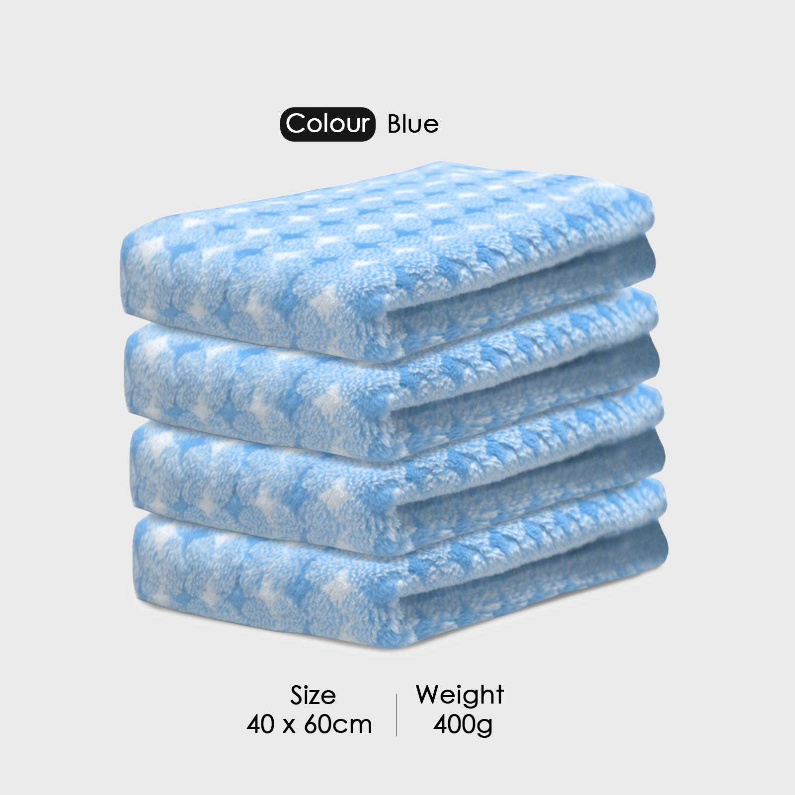 HOUSSE Microfiber Eden Hand Towels Ideal for Women & Men |Soft Touch |Lint Free | Fast Dry Towels| Travel-Friendly | Best Use for Gym, Yoga, Spa, Pool, Hotels, Beach 360 GSM (Combo, 40x60)