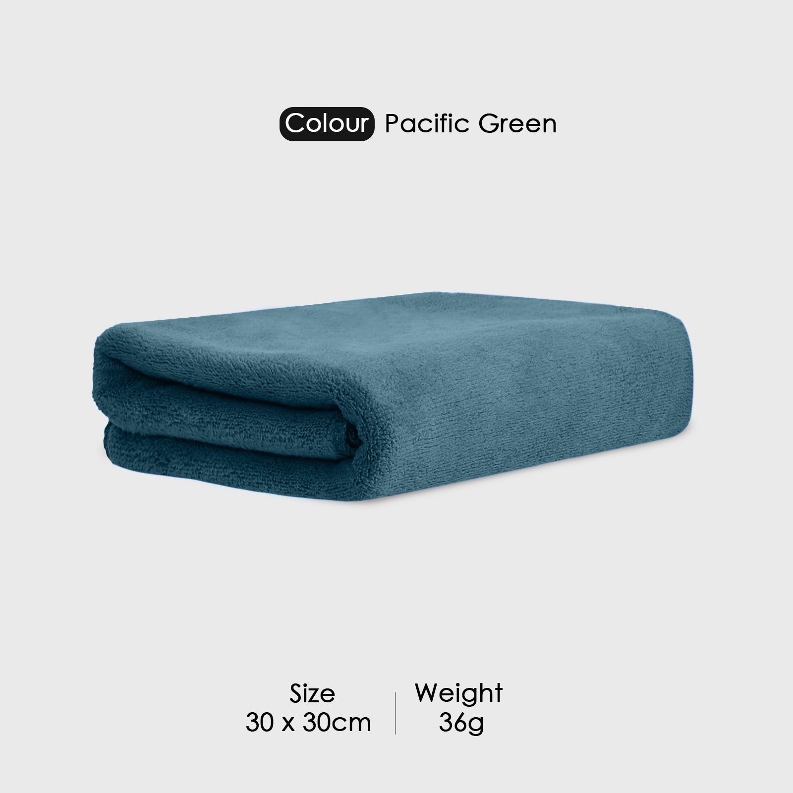 HOUSSE Microfiber Face Towels | Ultra Absorbent, Odour-Free, Quick Dry 450 GSM Face Towel for Home, Gym, Travel, Running and Personal Use | 30x30 cm | Set of 4 in One Colour (Indian Teal, Pack of 4)