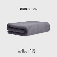 HOUSSE Microfiber Face Towels | Ultra Absorbent, Odour-Free, Quick Dry 450 GSM Face Towel for Home, Gym, Travel, Running and Personal Use | 30x30 cm | Set of 4 in One Colour (Indian Teal, Pack of 4)