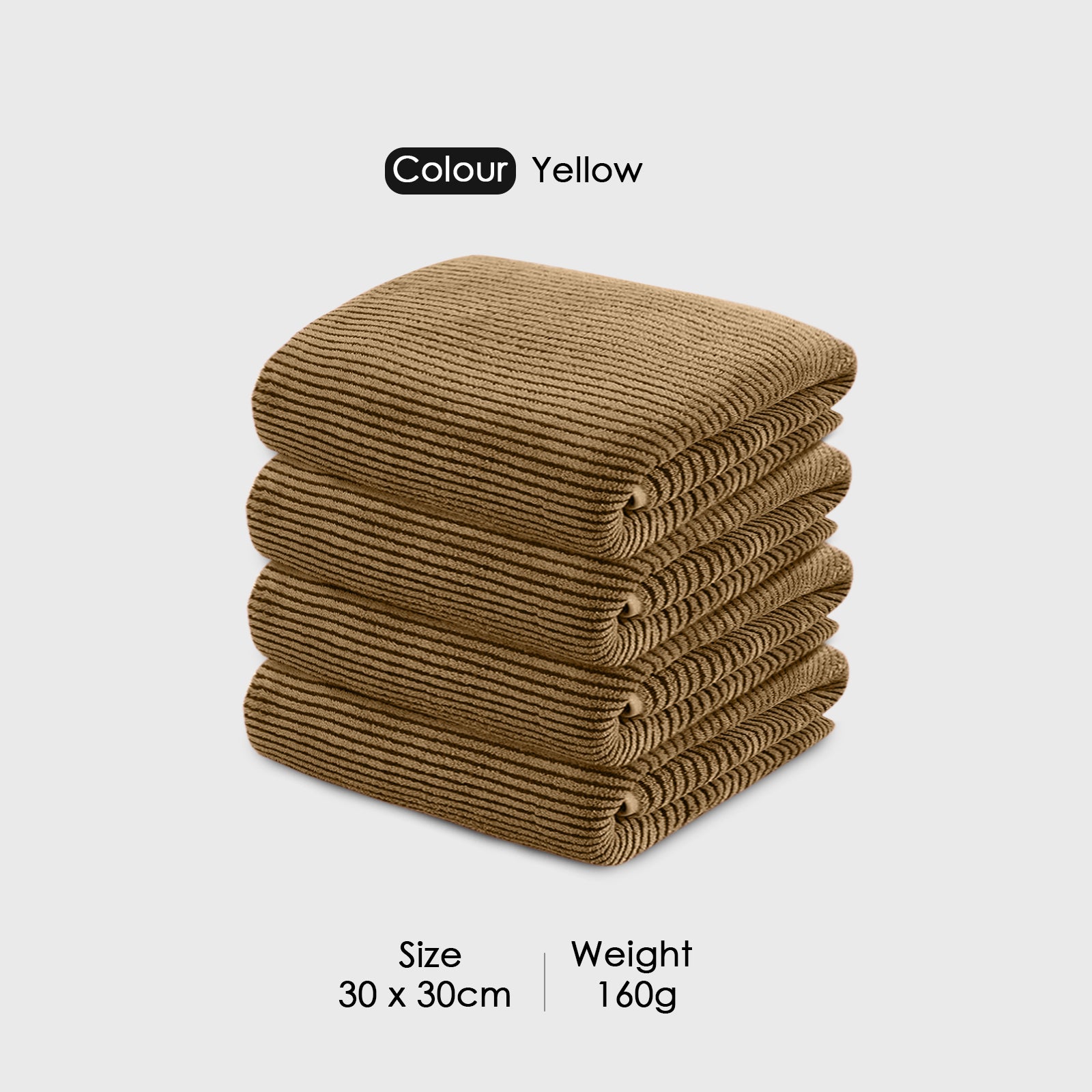 HOUSSE Microfiber Stripes Hand Towels for Women & Men | Ultra Soft | Super Absorbent Towels for Gym, Yoga, Beach Daiily USe |