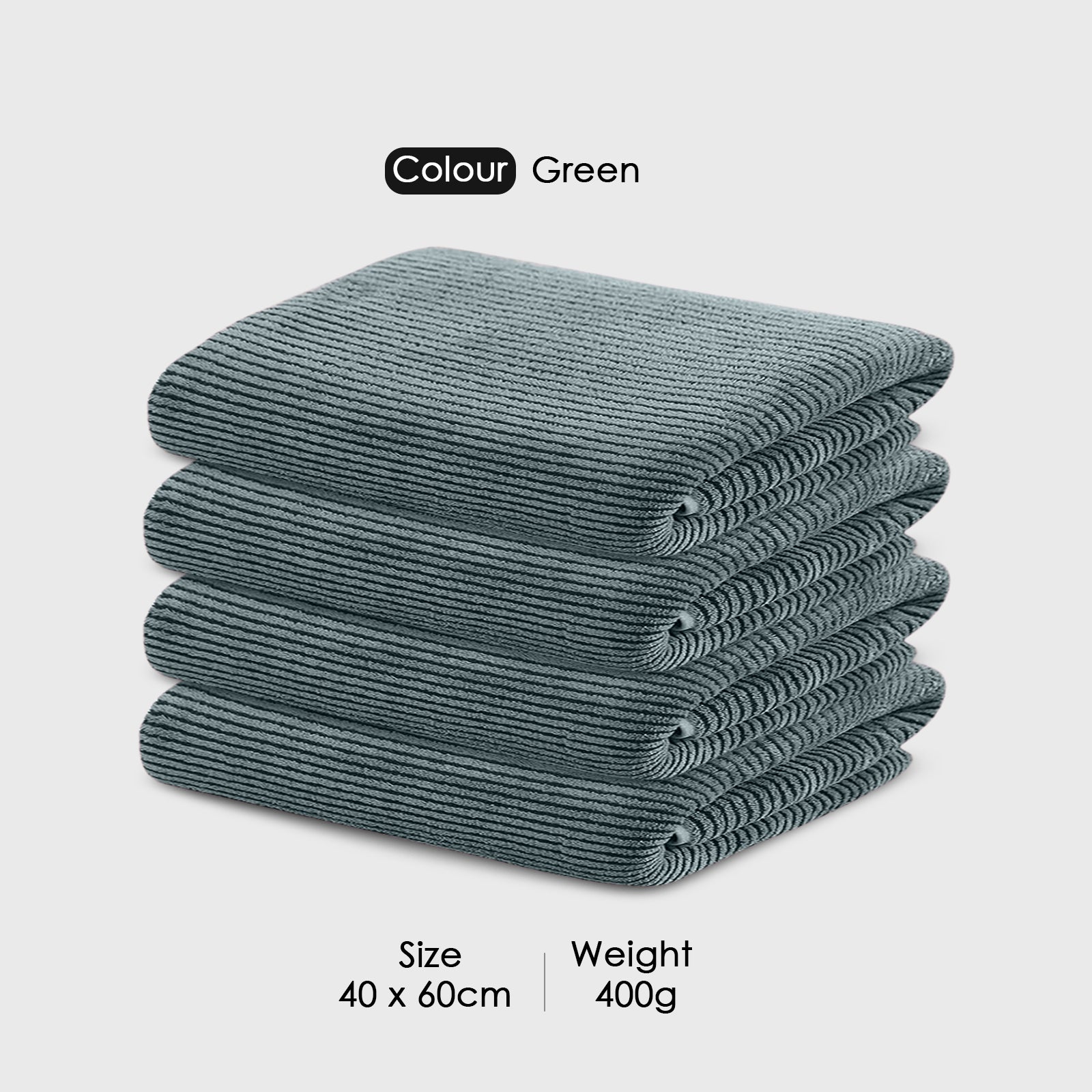 HOUSSE Microfiber Stripes Hand Towels for Women & Men | Ultra Soft | Super Absorbent Towels for Gym, Yoga, Beach Daiily USe |