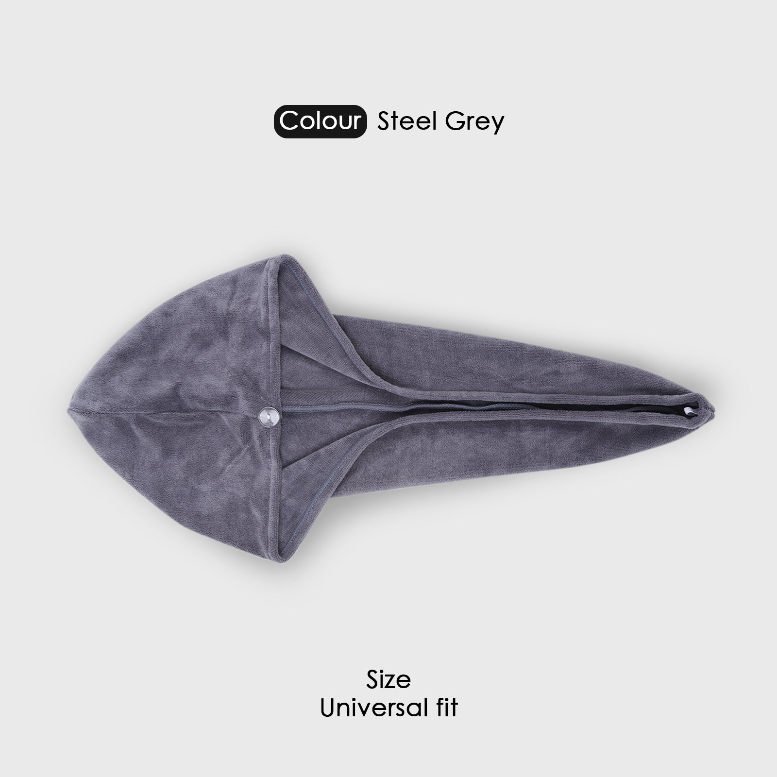 HOUSSE Microfibre Head Towels | 400 GSM High Absorbent Hair Wrap with Adjustable Buttons for Girls | Super Soft & Quick Dry Wrap Towel for Hairs | Set of 2 | 25x65 cm (Desert Sand & Rose Taupe)