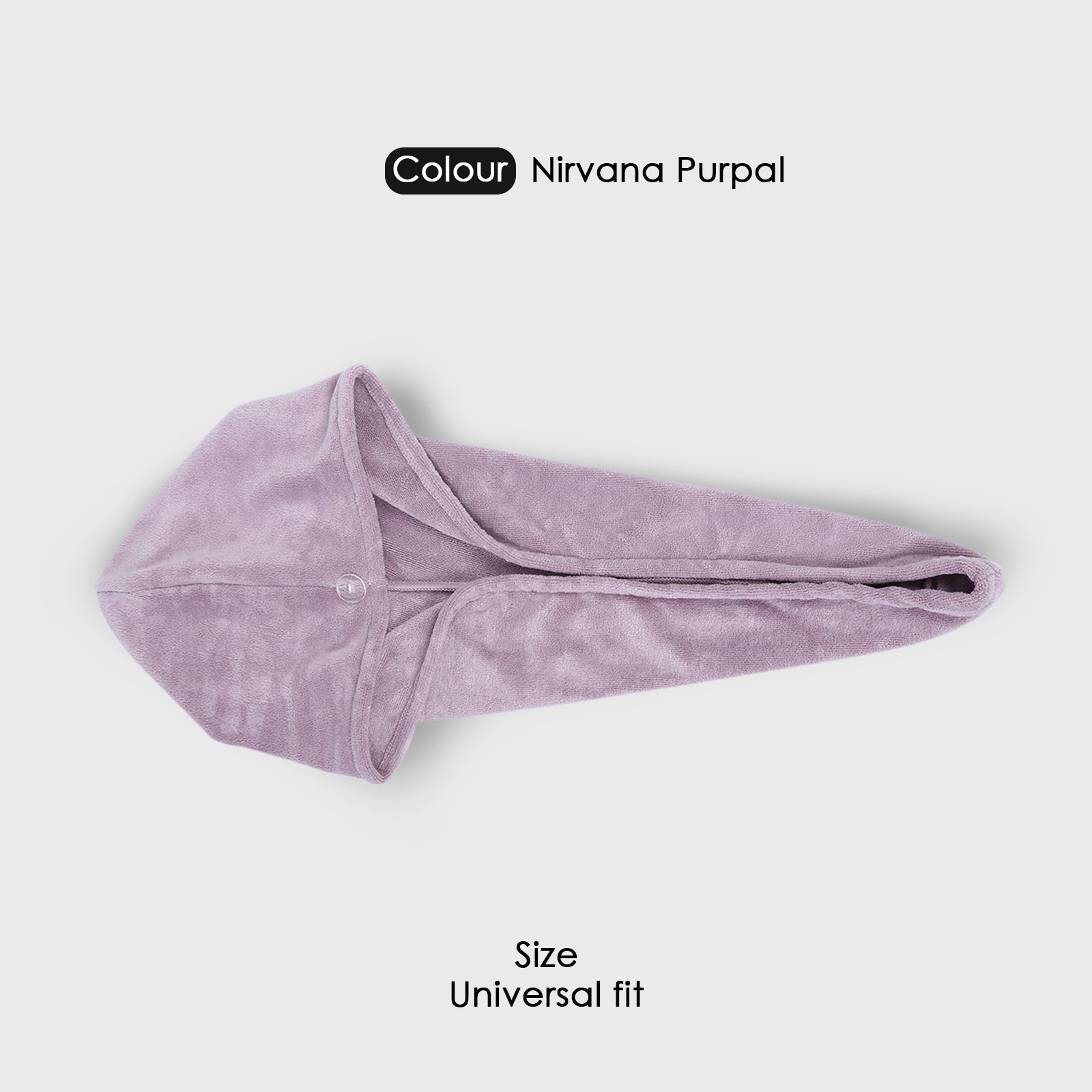 HOUSSE Microfibre Head Towels | 400 GSM High Absorbent Hair Wrap with Adjustable Buttons for Girls | Super Soft & Quick Dry Wrap Towel for Hairs | Set of 2 | 25x65 cm (Desert Sand & Rose Taupe)