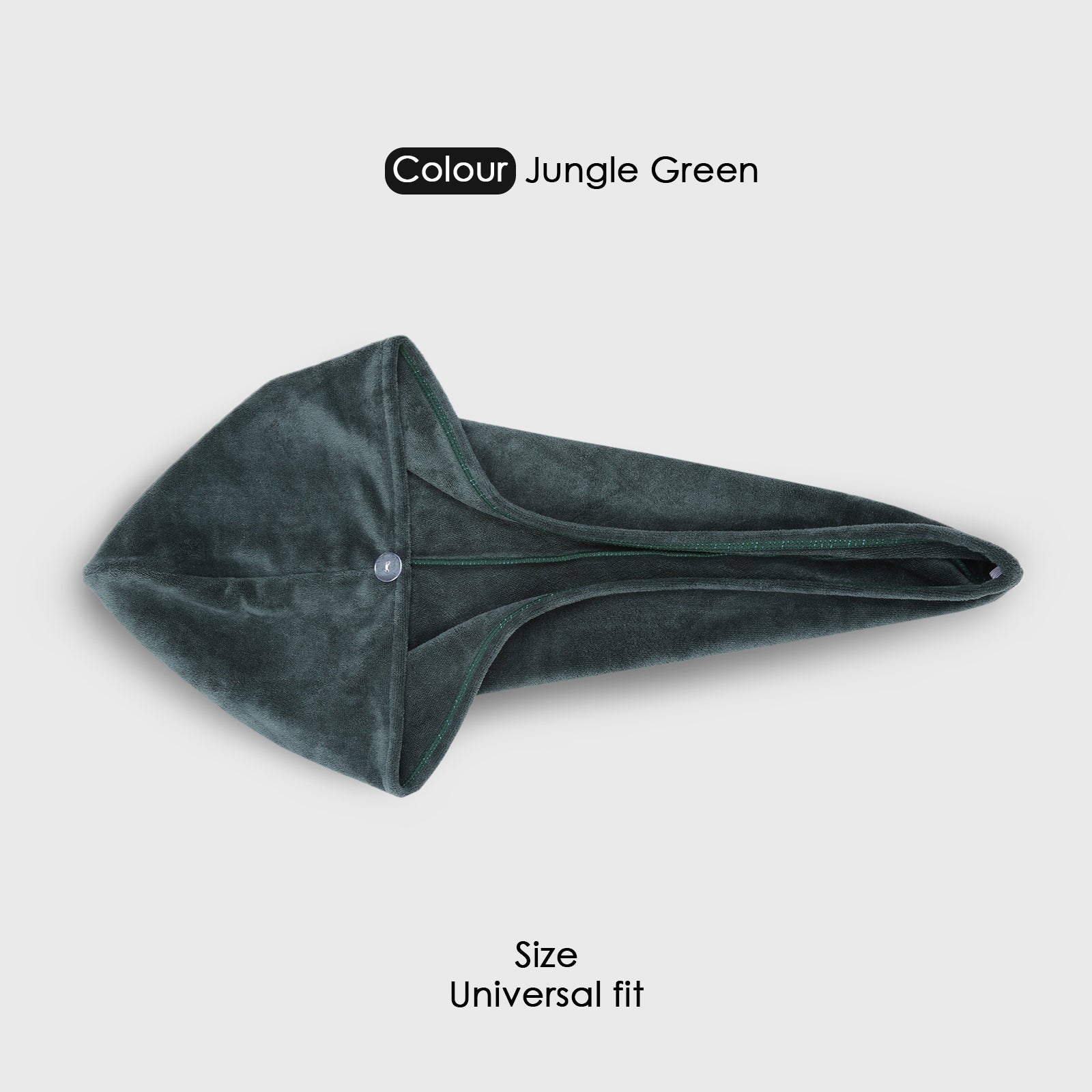 HOUSSE Microfibre Head Towels | 450 GSM High Absorbent Hair Wrap with Adjustable Buttons for Girls | Super Soft & Quick Dry Wrap Towel for Hairs | Pack of 1 | 25x65 cm (Red Plum)