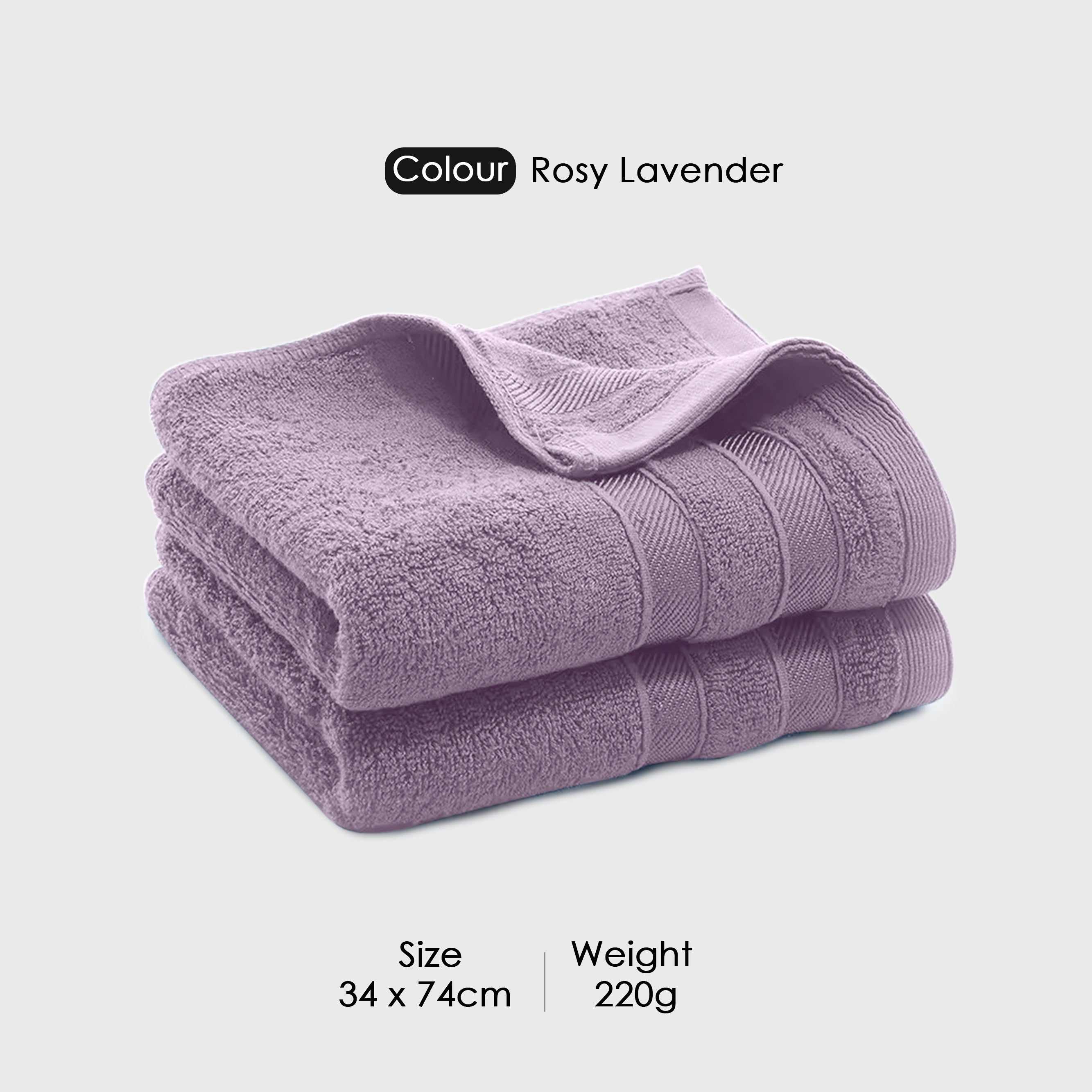 HOUSSE Haven Luxury Bamboo Zero-Twist Hand and Bath Towels – 600 GSM, Ultra-Soft, Eco-Friendly & Highly Absorbent – Organic Bamboo Hotel & Spa Hand Towel Set