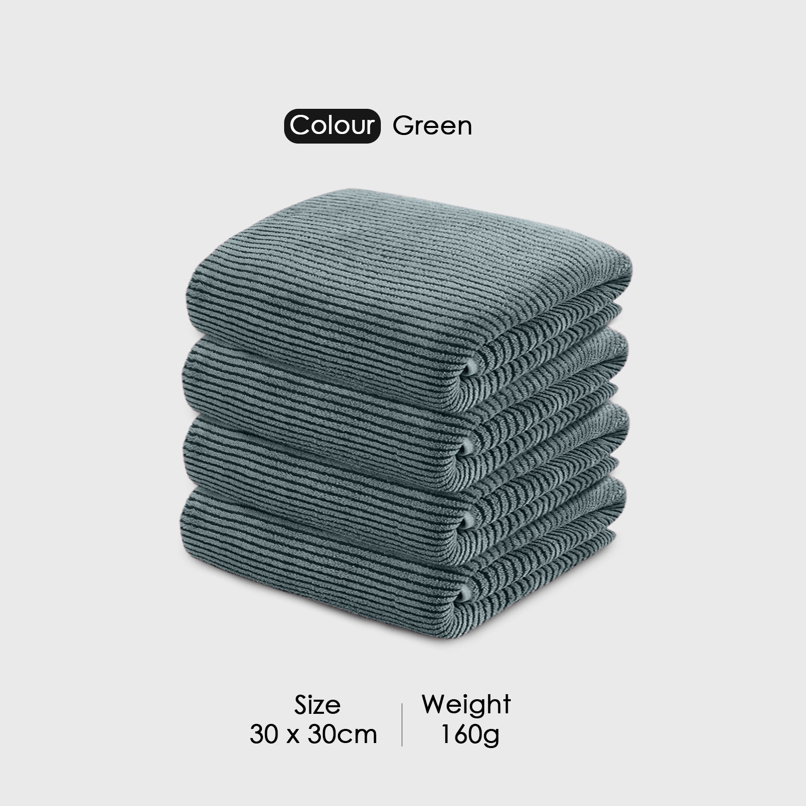 HOUSSE Microfiber Stripes Hand Towels for Women & Men | Ultra Soft | Super Absorbent Towels for Gym, Yoga, Beach Daiily USe |