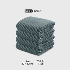 HOUSSE Microfiber Stripes Hand Towels for Women & Men | Ultra Soft | Super Absorbent Towels for Gym, Yoga, Beach Daiily USe |