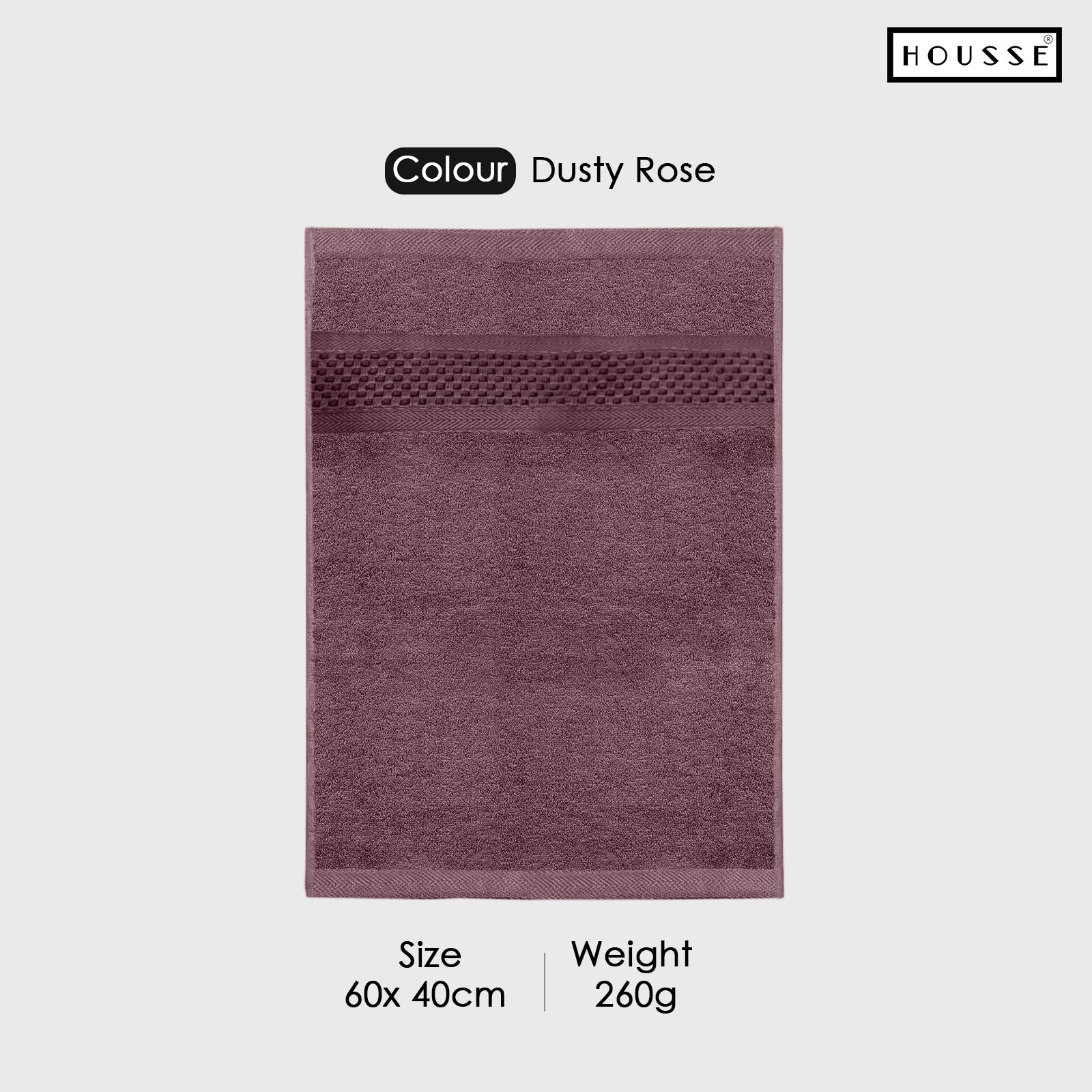 HOUSSE Nexora Cotton Towels | Quick Absorption & Faster Drying Towel | 600 GSM | Cotton Towel for Men/Women | Urban Comfort