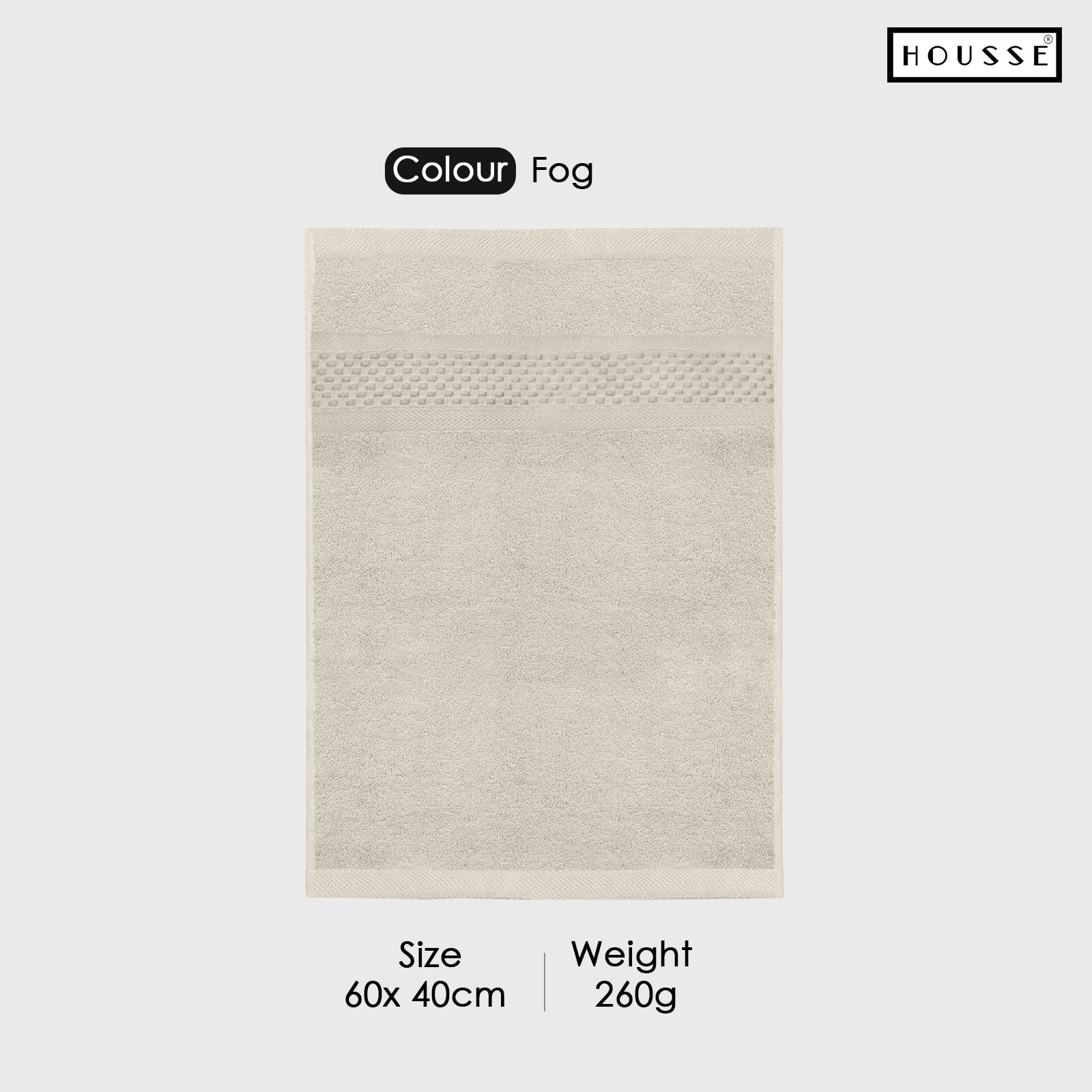 HOUSSE Nexora Cotton Towels | Quick Absorption & Faster Drying Towel | 600 GSM | Cotton Towel for Men/Women | Urban Comfort