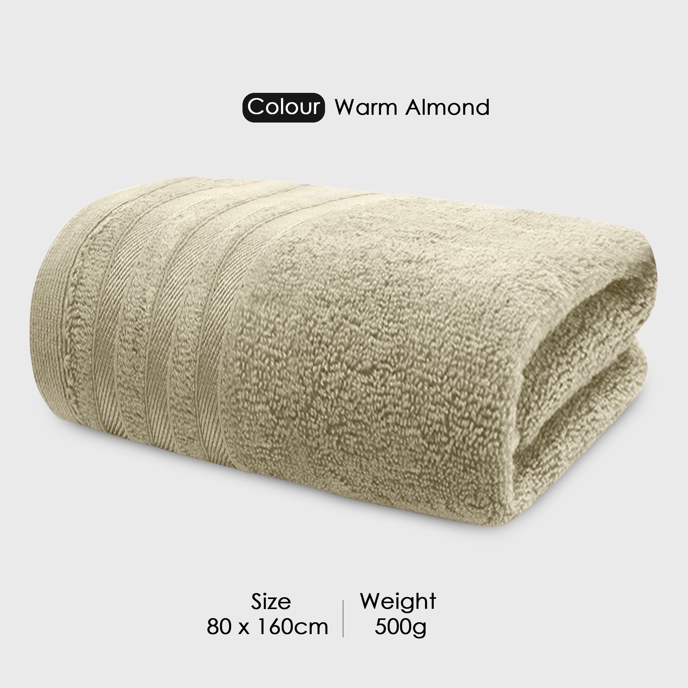 HOUSSE Haven Luxury Bamboo Zero-Twist Hand and Bath Towels – 600 GSM, Ultra-Soft, Eco-Friendly & Highly Absorbent – Organic Bamboo Hotel & Spa Hand Towel Set