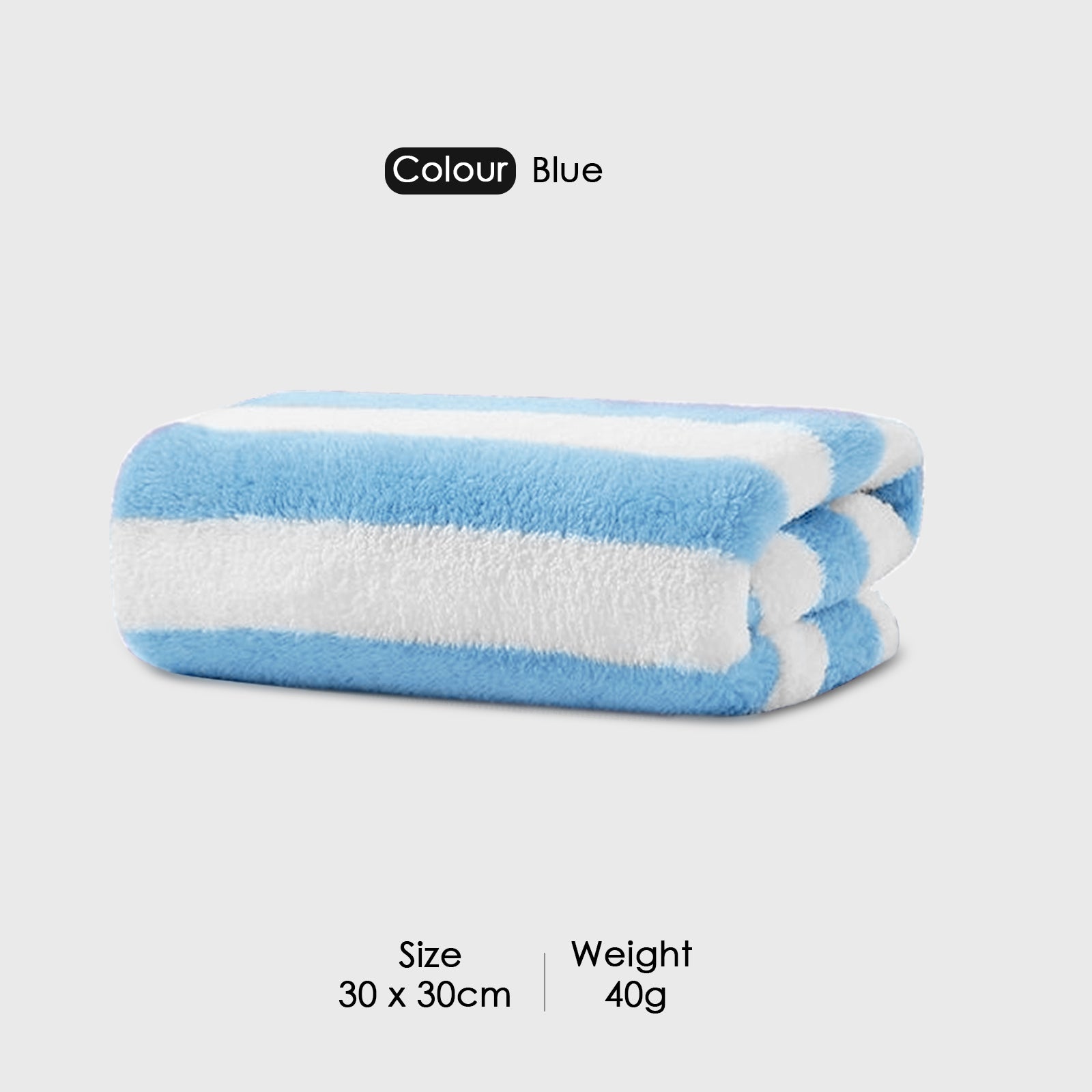 HOUSSE Microfiber Blaze Hand Towel for Women & Men | Quick Dry | Ultra Absorbent |Perfect for Bathroom |Sports | Travel | Ideal for Workout | Spa| Beach | Fitness | 360 GSM (Grey, 40x60)