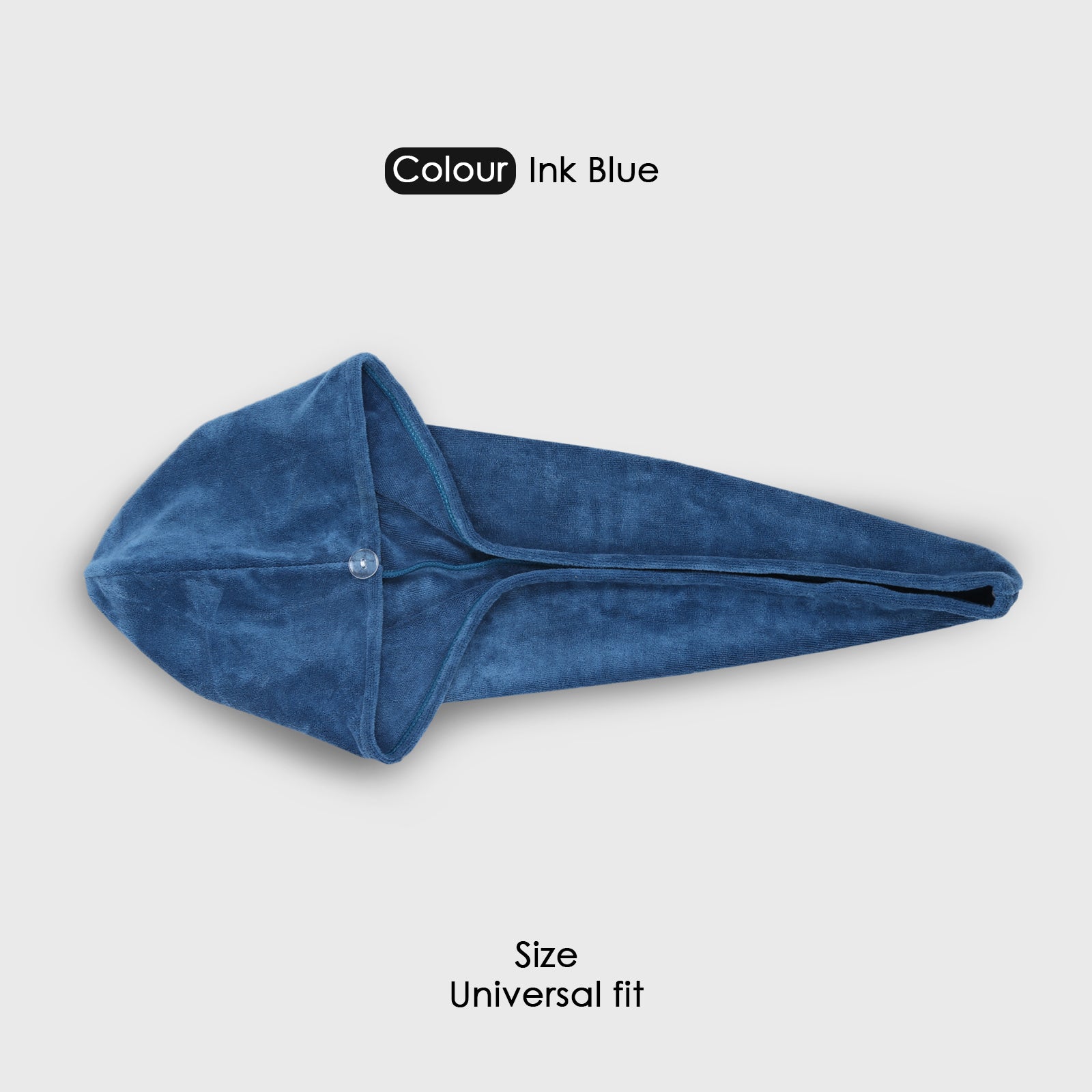 HOUSSE Microfibre Head Towels | 450 GSM High Absorbent Hair Wrap with Adjustable Buttons for Girls | Super Soft & Quick Dry Wrap Towel for Hairs | Pack of 1 | 25x65 cm (Red Plum)