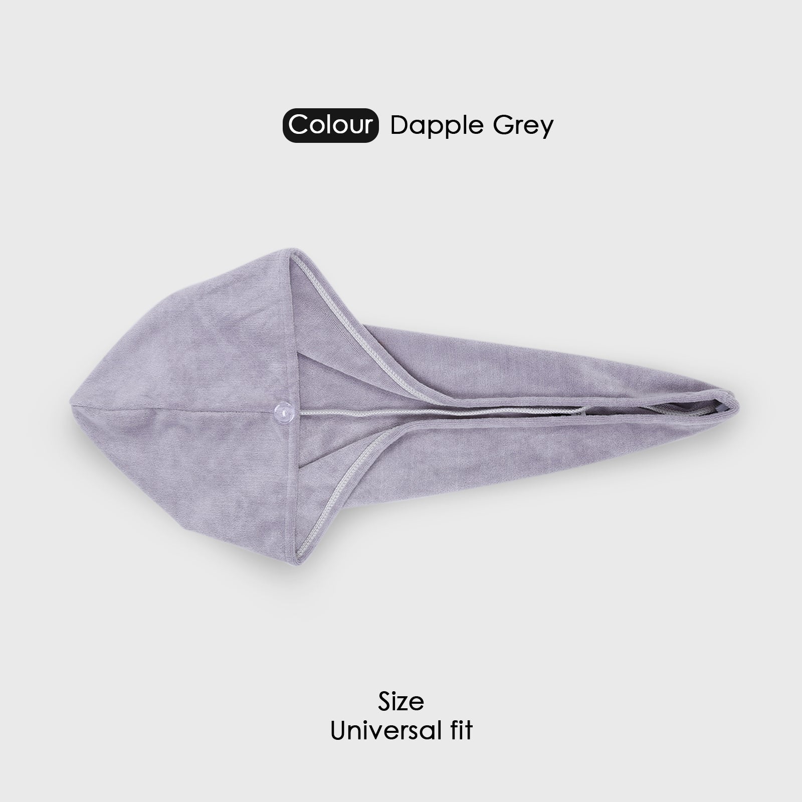 HOUSSE Microfibre Head Towels | 400 GSM High Absorbent Hair Wrap with Adjustable Buttons for Girls | Super Soft & Quick Dry Wrap Towel for Hairs | Set of 2 | 25x65 cm (Desert Sand & Rose Taupe)