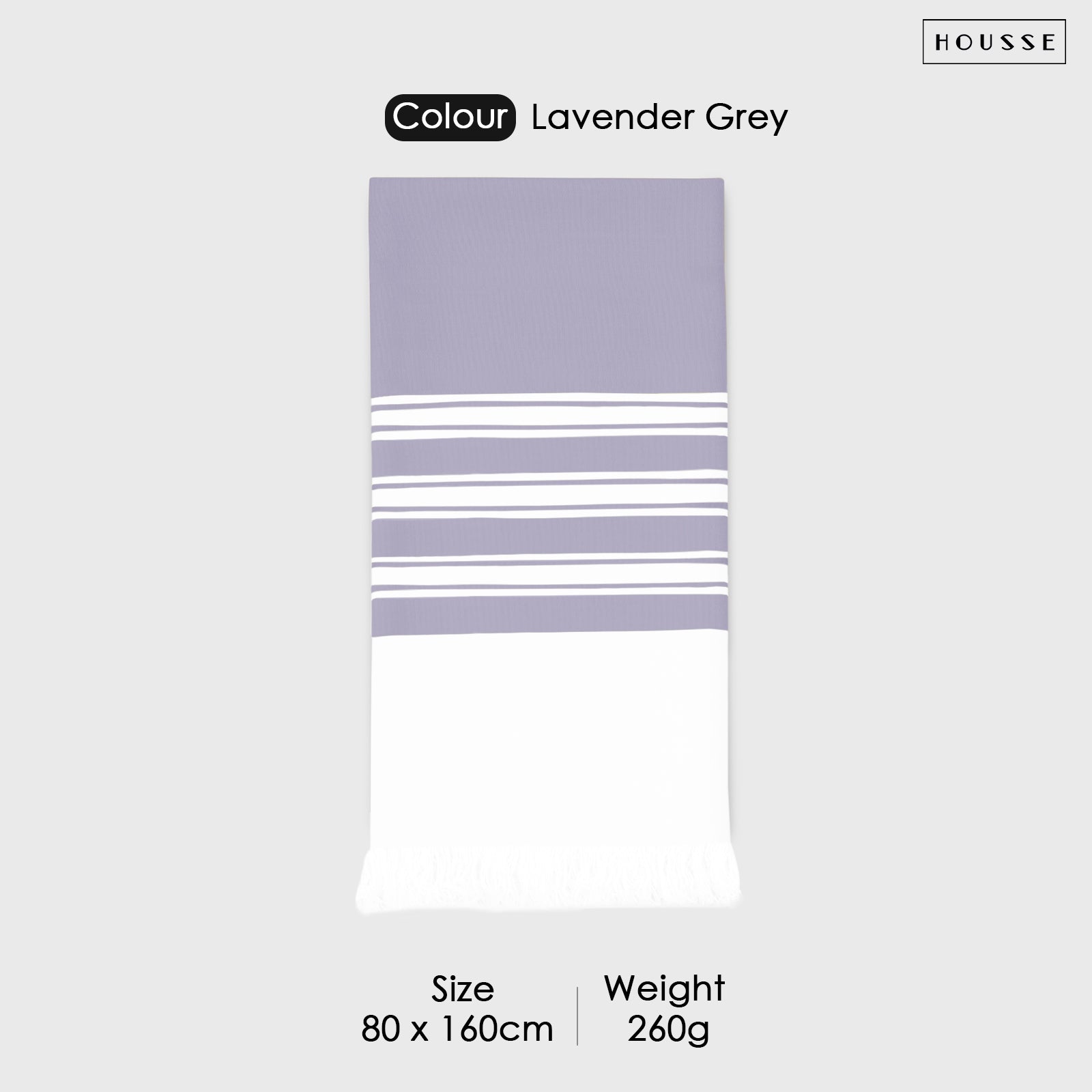 HOUSSE Bold Stripe 100% Bamboo Extra Large Bath Towel | Ultra Soft, Absorbent, Light Weight, & Quick Dry Towel for Bath, Travel, Gym, Beach, Pool, and Yoga | 80 X 160 cms