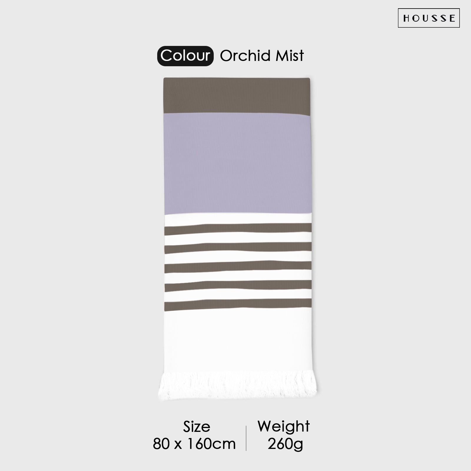 HOUSSE Bold Stripe 100% Bamboo Extra Large Bath Towel | Ultra Soft, Absorbent, Light Weight, & Quick Dry Towel for Bath, Travel, Gym, Beach, Pool, and Yoga | 80 X 160 cms