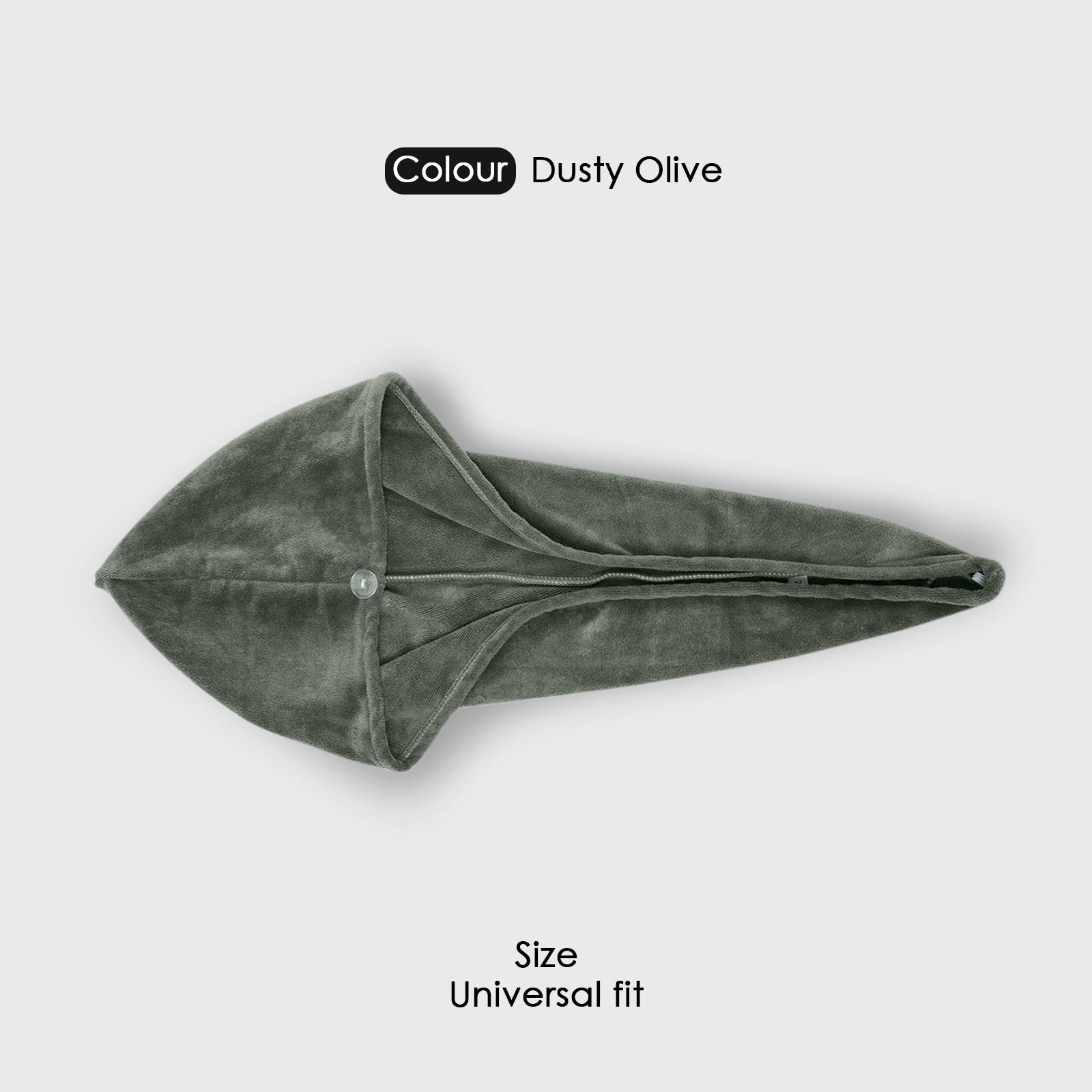 HOUSSE Microfibre Head Towels | 400 GSM High Absorbent Hair Wrap with Adjustable Buttons for Girls | Super Soft & Quick Dry Wrap Towel for Hairs | Set of 2 | 25x65 cm (Desert Sand & Rose Taupe)