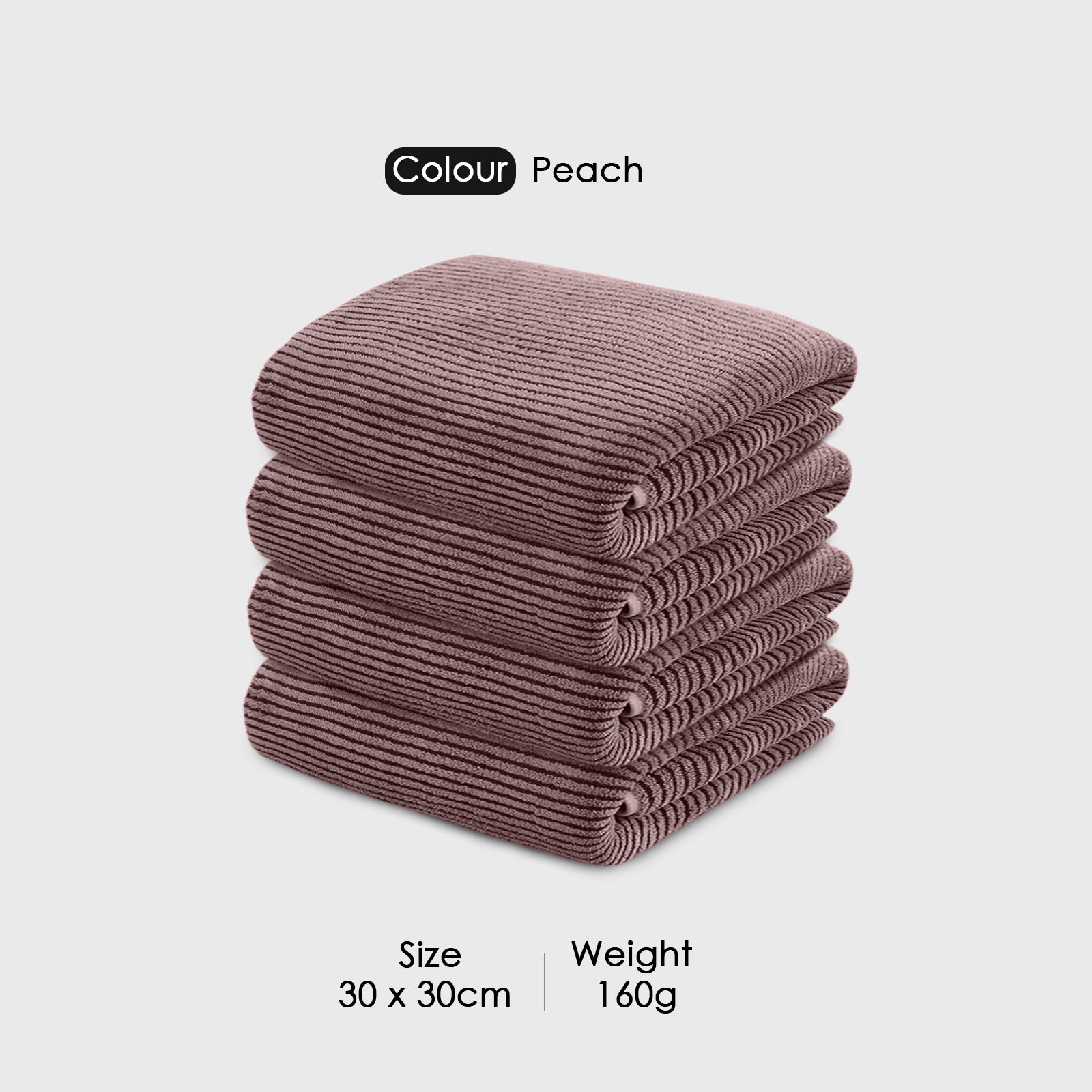 HOUSSE Microfiber Stripes Hand Towels for Women & Men | Ultra Soft | Super Absorbent Towels for Gym, Yoga, Beach Daiily USe |