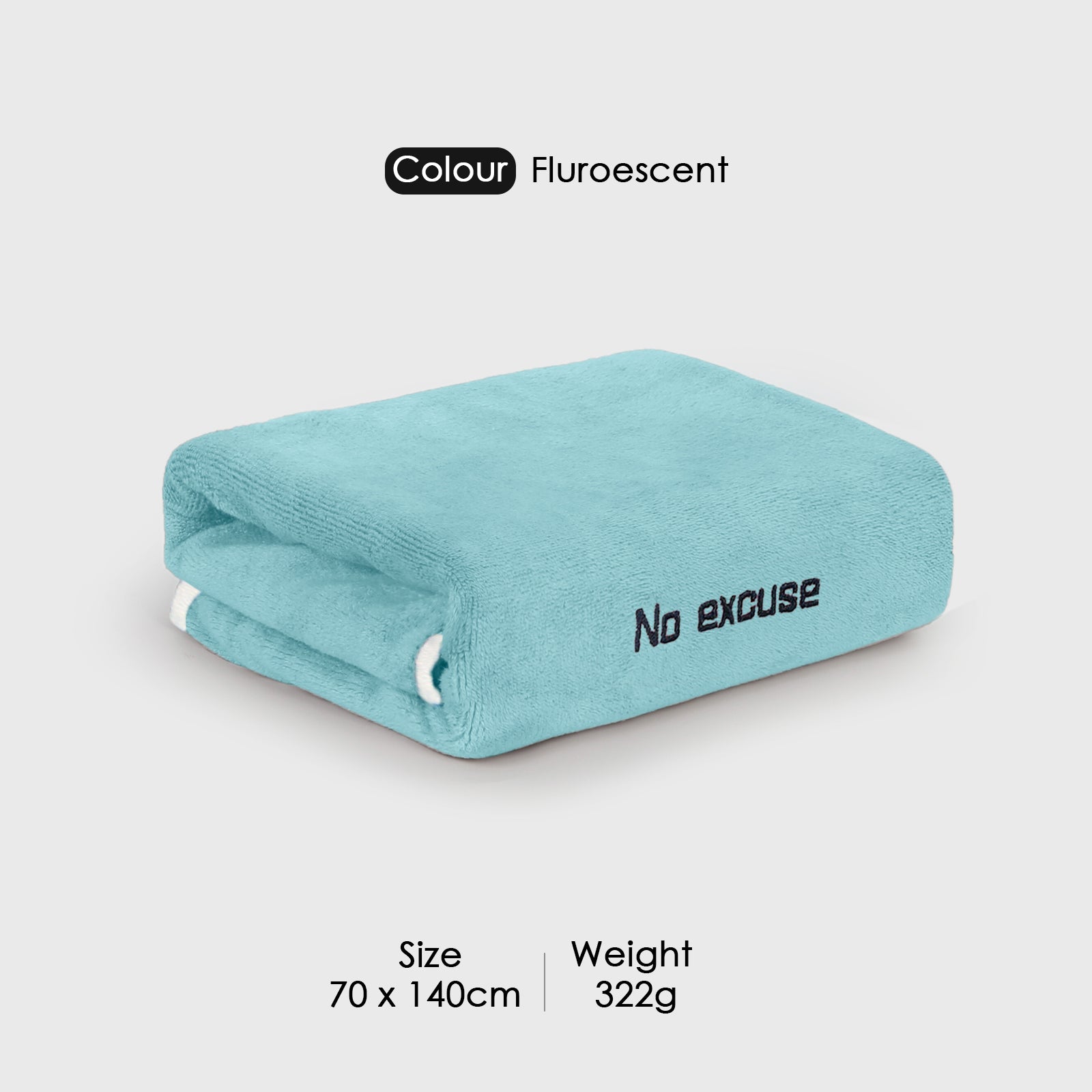 HOUSSE Premium Soft Microfiber Embroidery Bath Towel for Men, Women & Kids, 70x140cm Absorbent Quick-Drying Sweat Towel, 350 GSM Ideal for Gym, Beach, Outdoor