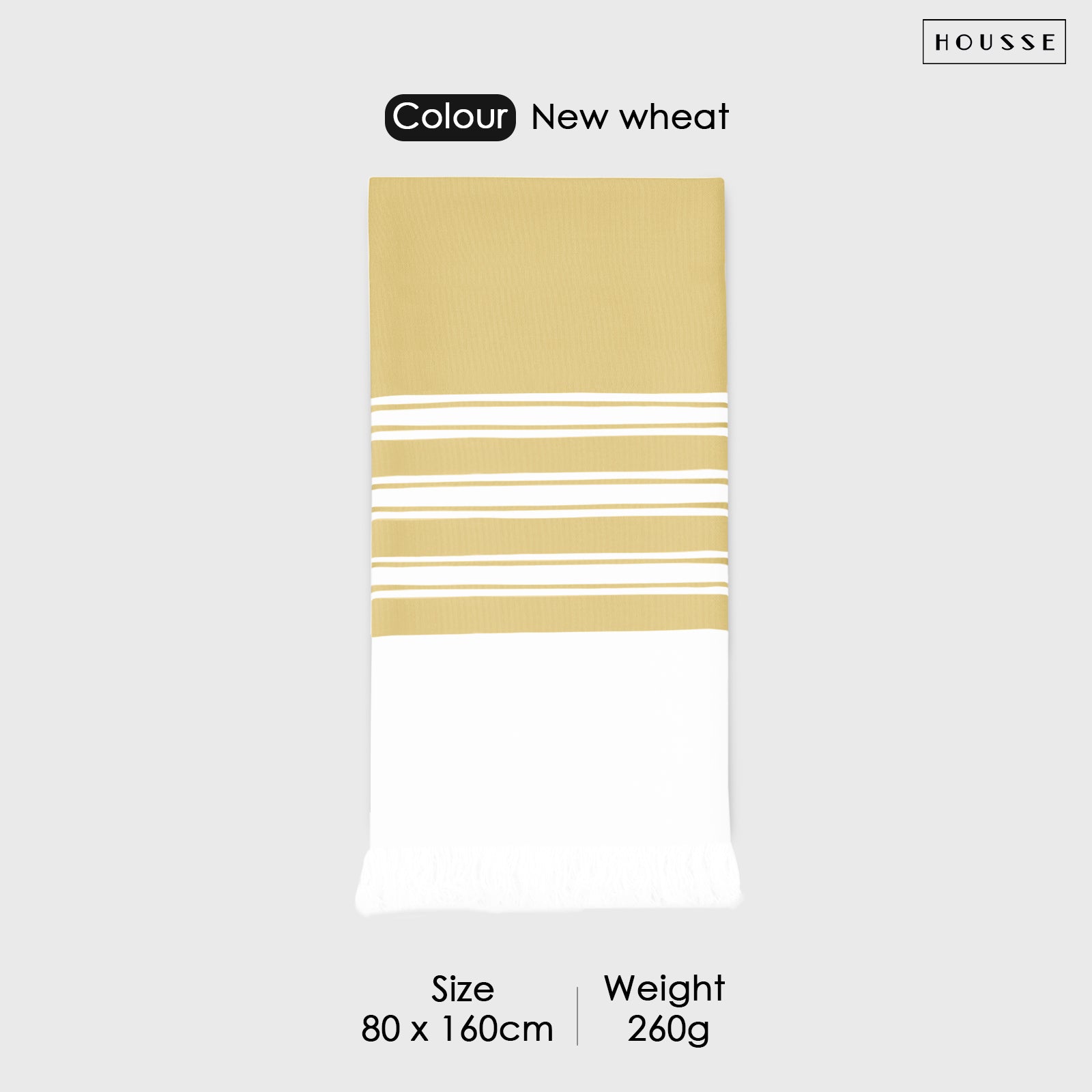 HOUSSE Bold Stripe 100% Bamboo Extra Large Bath Towel | Ultra Soft, Absorbent, Light Weight, & Quick Dry Towel for Bath, Travel, Gym, Beach, Pool, and Yoga | 80 X 160 cms