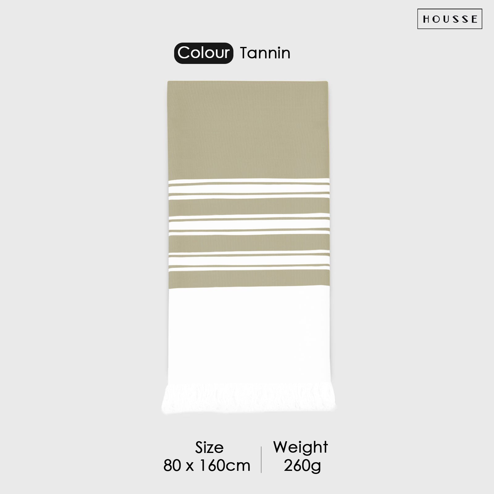 HOUSSE Bold Stripe 100% Bamboo Extra Large Bath Towel | Ultra Soft, Absorbent, Light Weight, & Quick Dry Towel for Bath, Travel, Gym, Beach, Pool, and Yoga | 80 X 160 cms