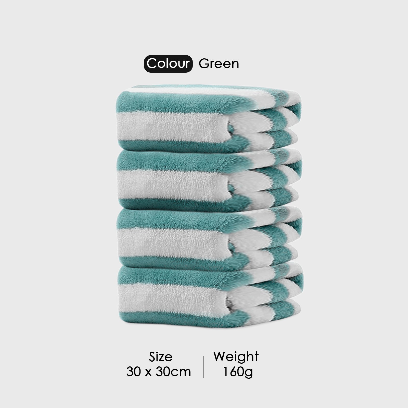 HOUSSE Microfiber Blaze Face Towel for Women & Men | Quick Dry | Ultra Absorbent |Perfect for Bathroom |Sports | Travel | Ideal for Workout | Spa| Beach | Fitness | 360 GSM (Blue, 30x30)