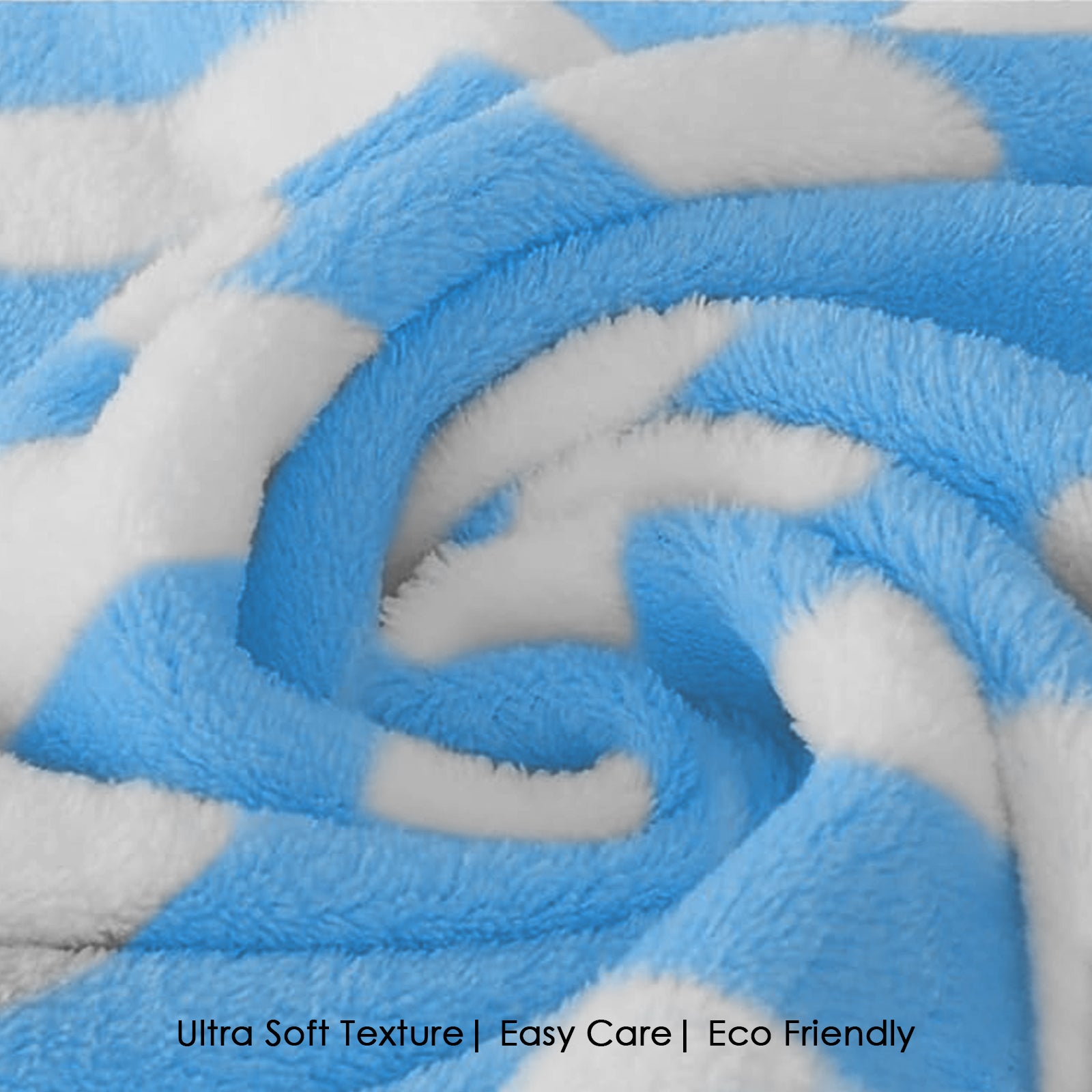 HOUSSE Microfiber Blaze Face Towel for Women & Men | Quick Dry | Ultra Absorbent |Perfect for Bathroom |Sports | Travel | Ideal for Workout | Spa| Beach | Fitness | 360 GSM (Blue, 30x30)