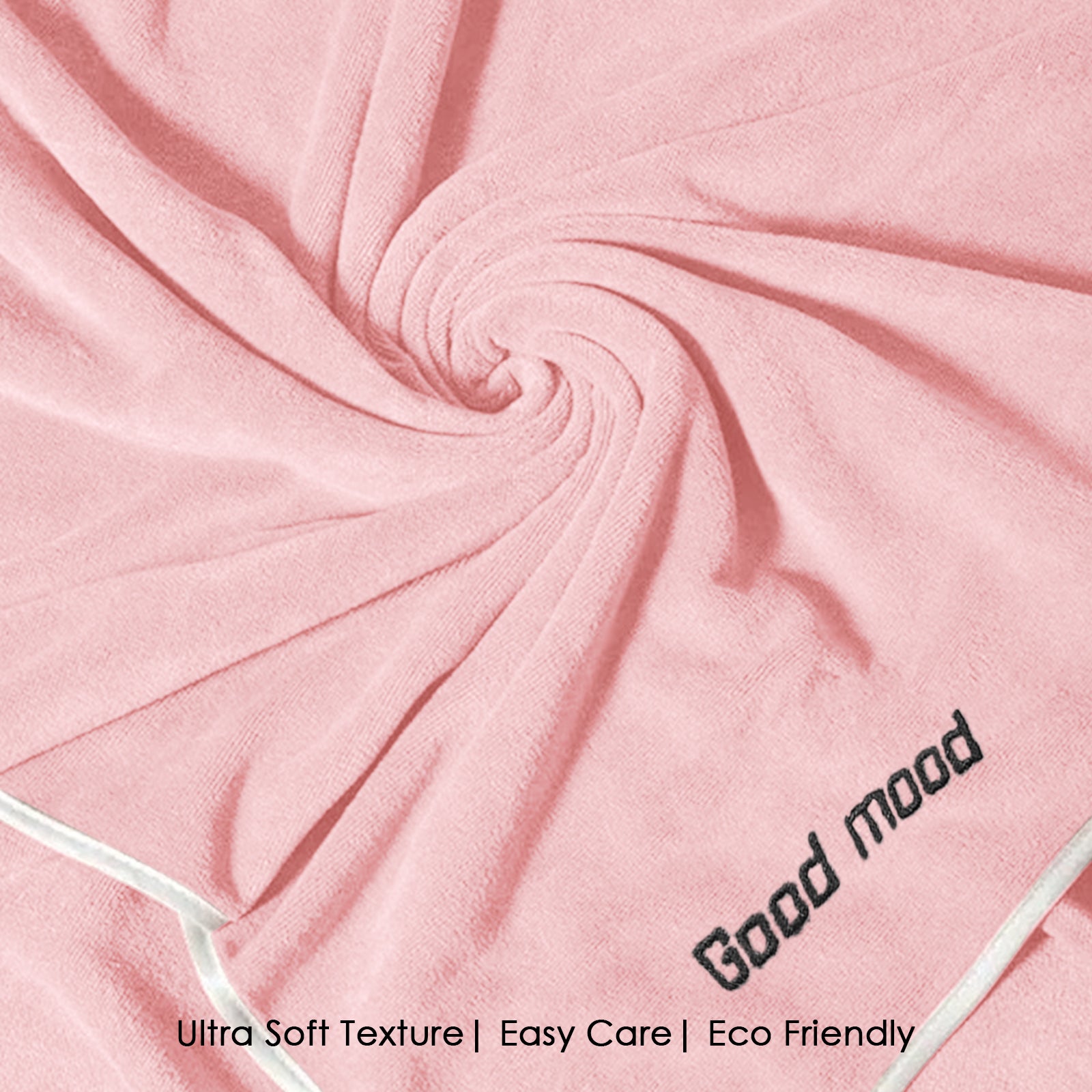 HOUSSE Premium Soft Microfiber Embroidery Bath Towel for Men, Women & Kids, 70x140cm Absorbent Quick-Drying Sweat Towel, 350 GSM Ideal for Gym, Beach, Outdoor