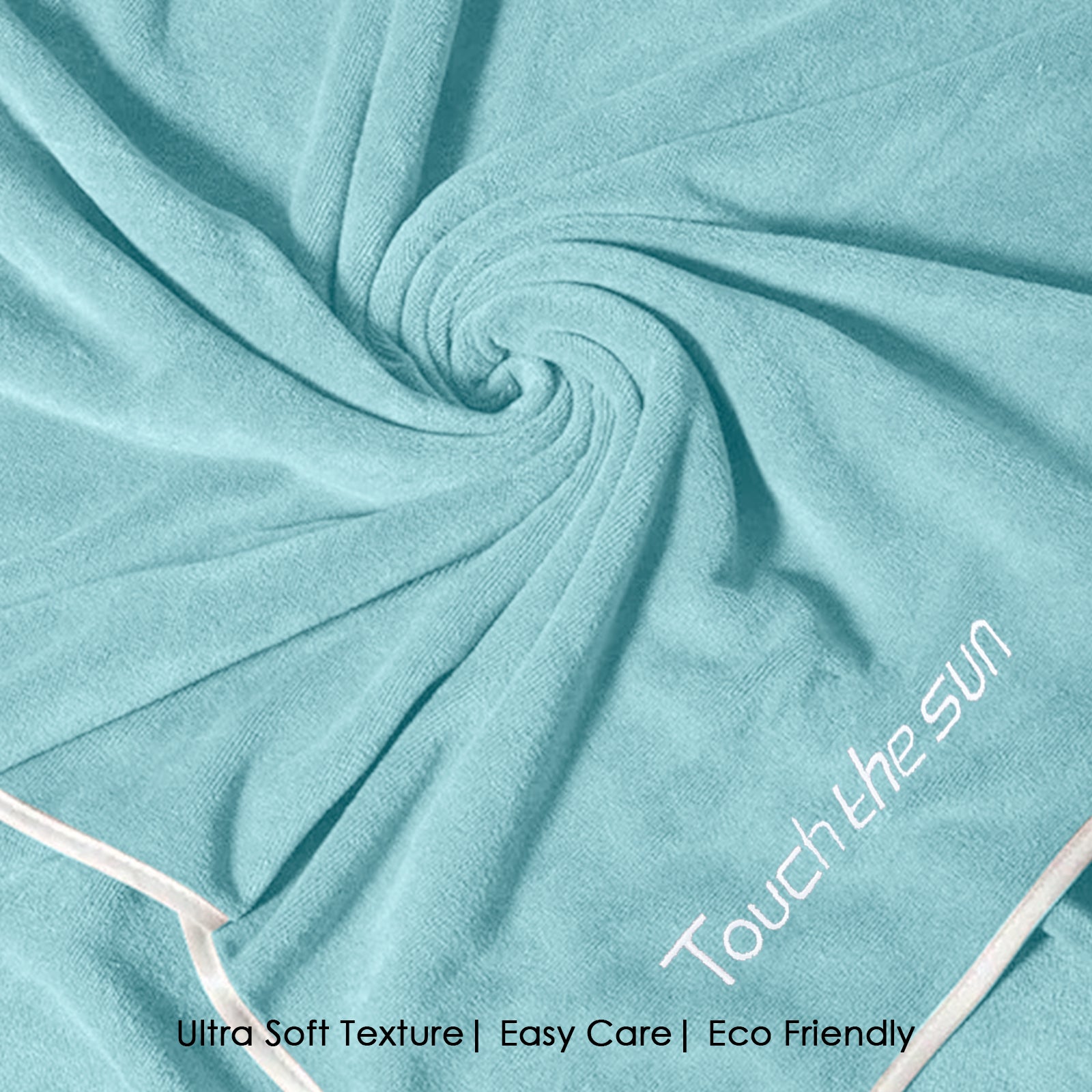 HOUSSE Premium Soft Microfiber Embroidery Bath Towel for Men, Women & Kids, 70x140cm Absorbent Quick-Drying Sweat Towel, 350 GSM Ideal for Gym, Beach, Outdoor