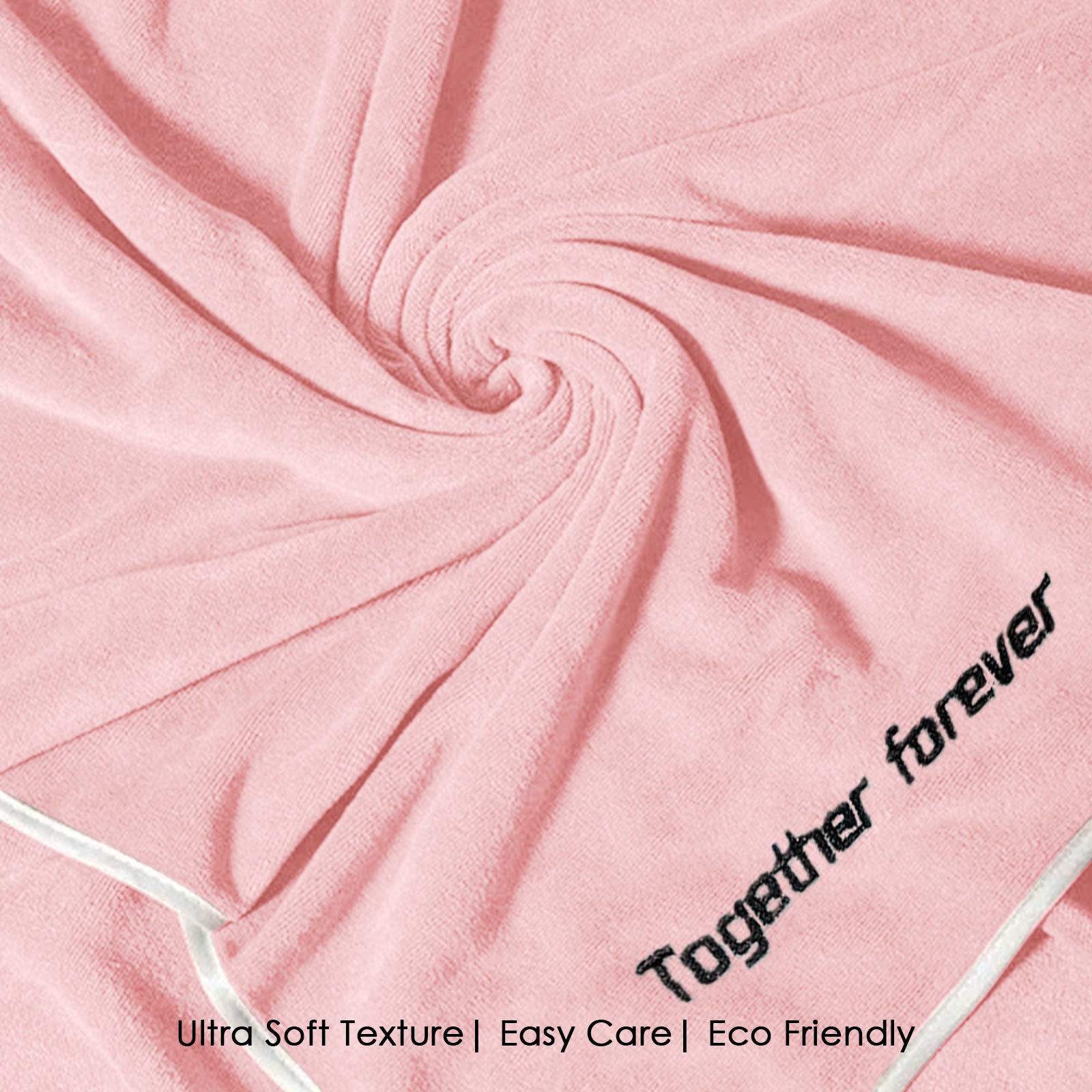 HOUSSE Premium Soft Microfiber Embroidery Bath Towel for Men, Women & Kids, 70x140cm Absorbent Quick-Drying Sweat Towel, 350 GSM Ideal for Gym, Beach, Outdoor