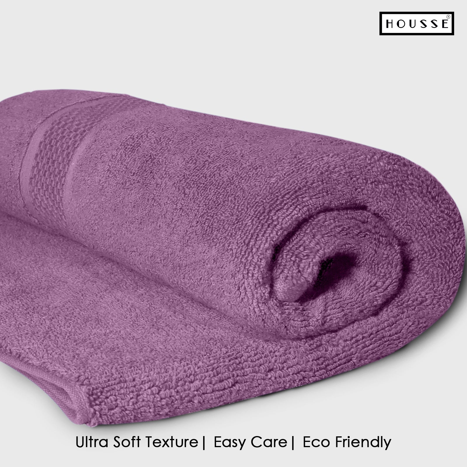 HOUSSE Nexora Cotton Towels | Quick Absorption & Faster Drying Towel | 600 GSM | Cotton Towel for Men/Women | Urban Comfort