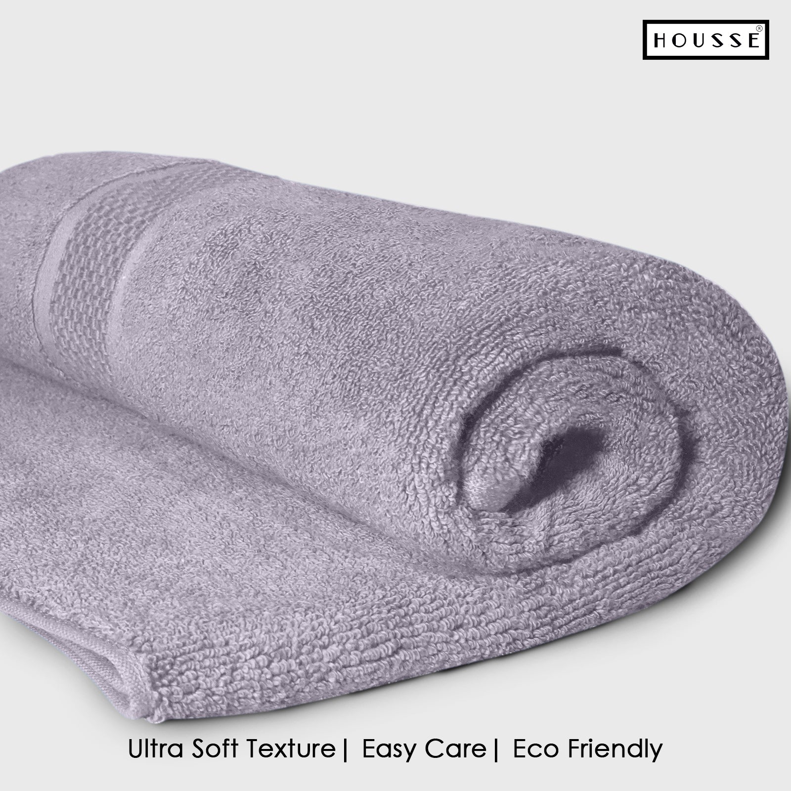 HOUSSE Nexora Cotton Towels | Quick Absorption & Faster Drying Towel | 600 GSM | Cotton Towel for Men/Women | Urban Comfort