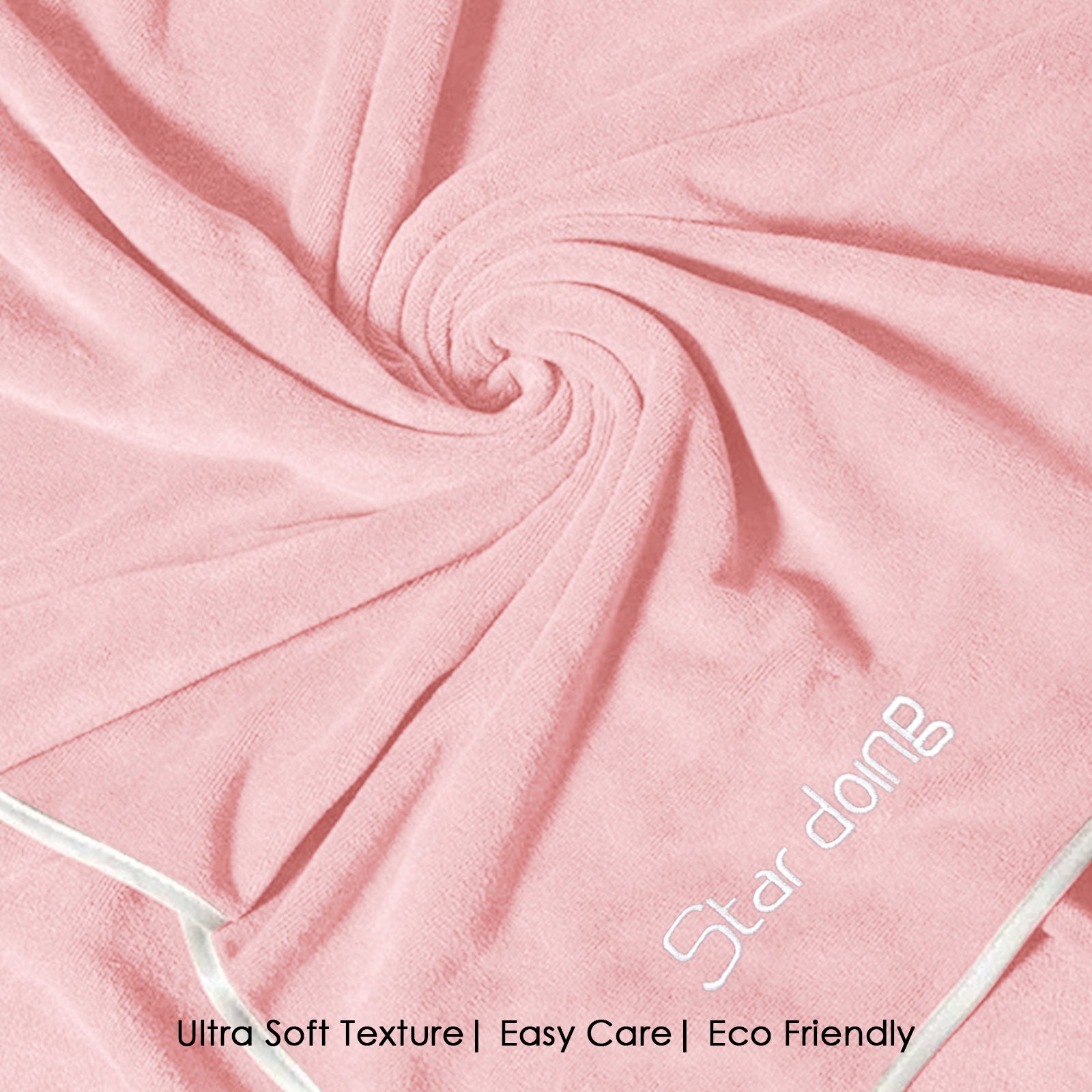 HOUSSE Premium Soft Microfiber Embroidery Bath Towel for Men, Women & Kids, 70x140cm Absorbent Quick-Drying Sweat Towel, 350 GSM Ideal for Gym, Beach, Outdoor