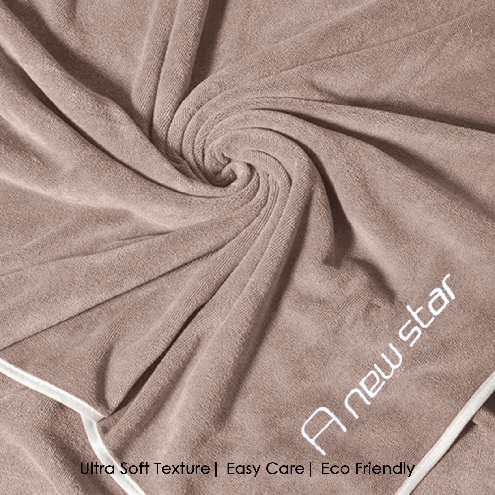 HOUSSE Premium Soft Microfiber Embroidery Bath Towel for Men, Women & Kids, 70x140cm Absorbent Quick-Drying Sweat Towel, 350 GSM Ideal for Gym, Beach, Outdoor