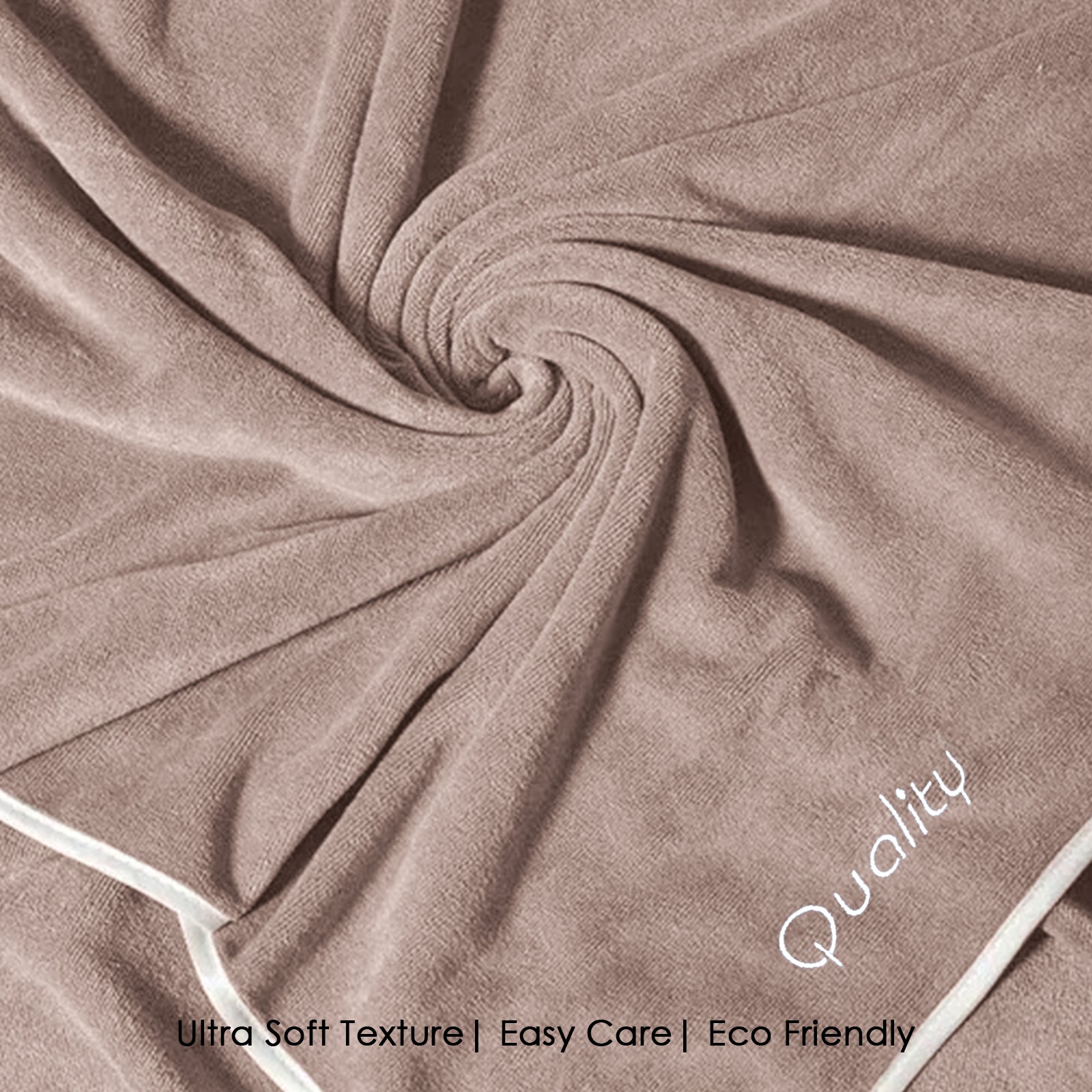 HOUSSE Premium Soft Microfiber Embroidery Bath Towel for Men, Women & Kids, 70x140cm Absorbent Quick-Drying Sweat Towel, 350 GSM Ideal for Gym, Beach, Outdoor