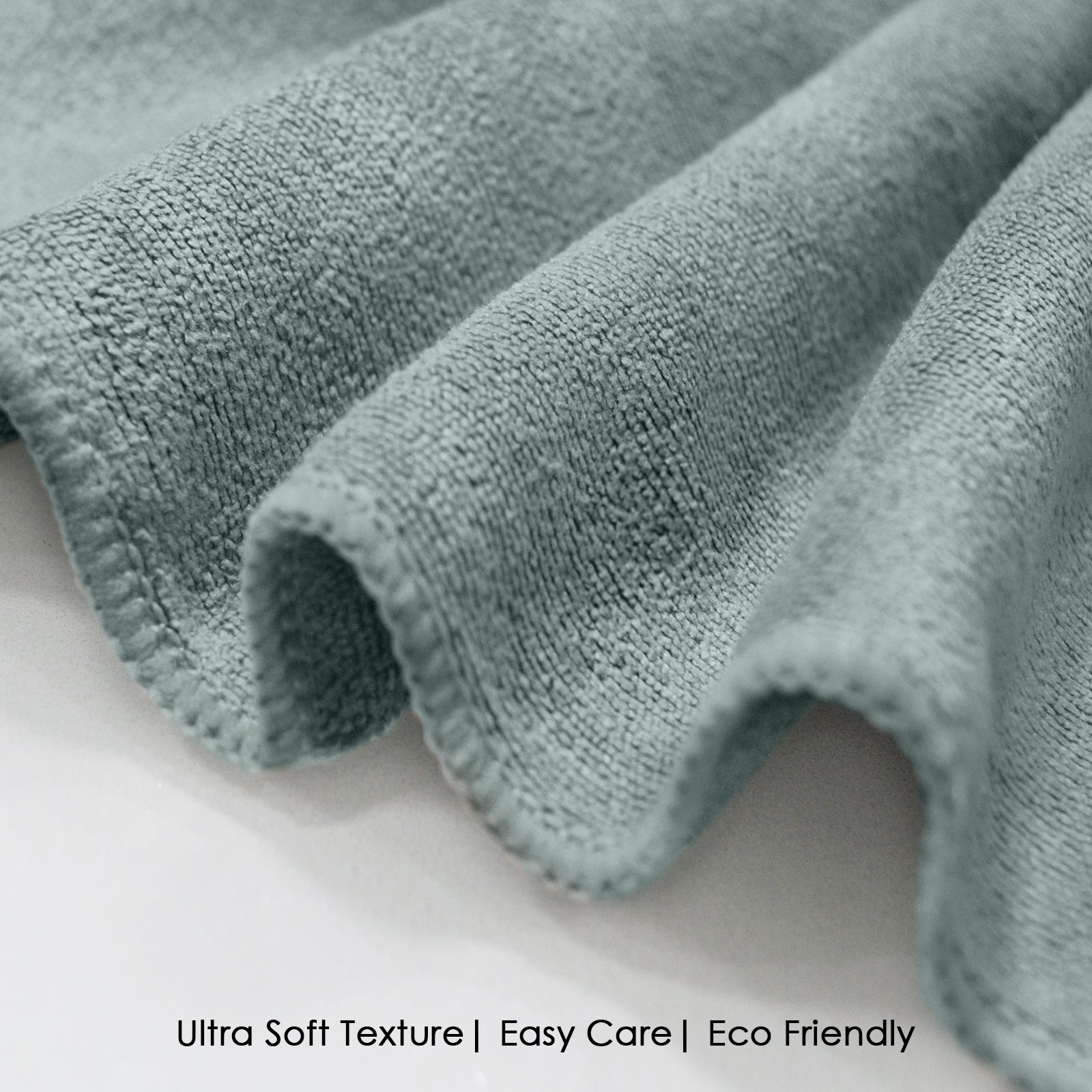 HOUSSE Microfiber Face Towels | Ultra Absorbent, Odour-Free, Quick Dry 450 GSM Face Towel for Home, Gym, Travel, Running and Personal Use | 30x30 cm | Set of 4 in One Colour (Indian Teal, Pack of 4)