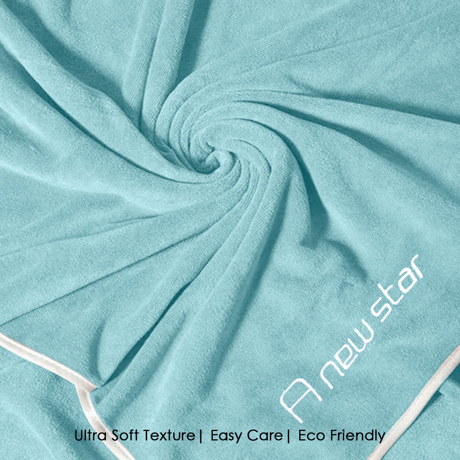 HOUSSE Premium Soft Microfiber Embroidery Bath Towel for Men, Women & Kids, 70x140cm Absorbent Quick-Drying Sweat Towel, 350 GSM Ideal for Gym, Beach, Outdoor