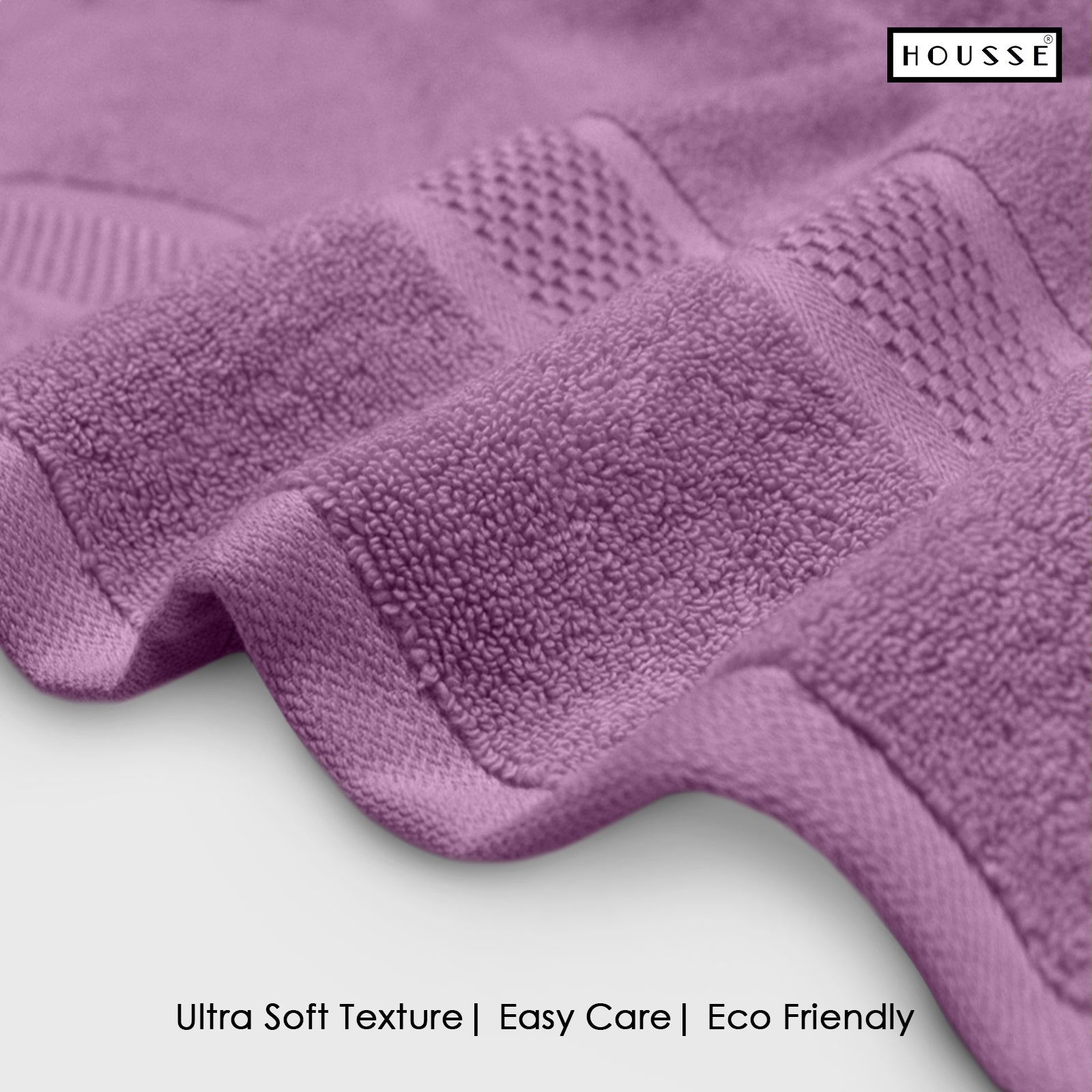 HOUSSE Nexora Cotton Towels | Quick Absorption & Faster Drying Towel | 600 GSM | Cotton Towel for Men/Women | Urban Comfort