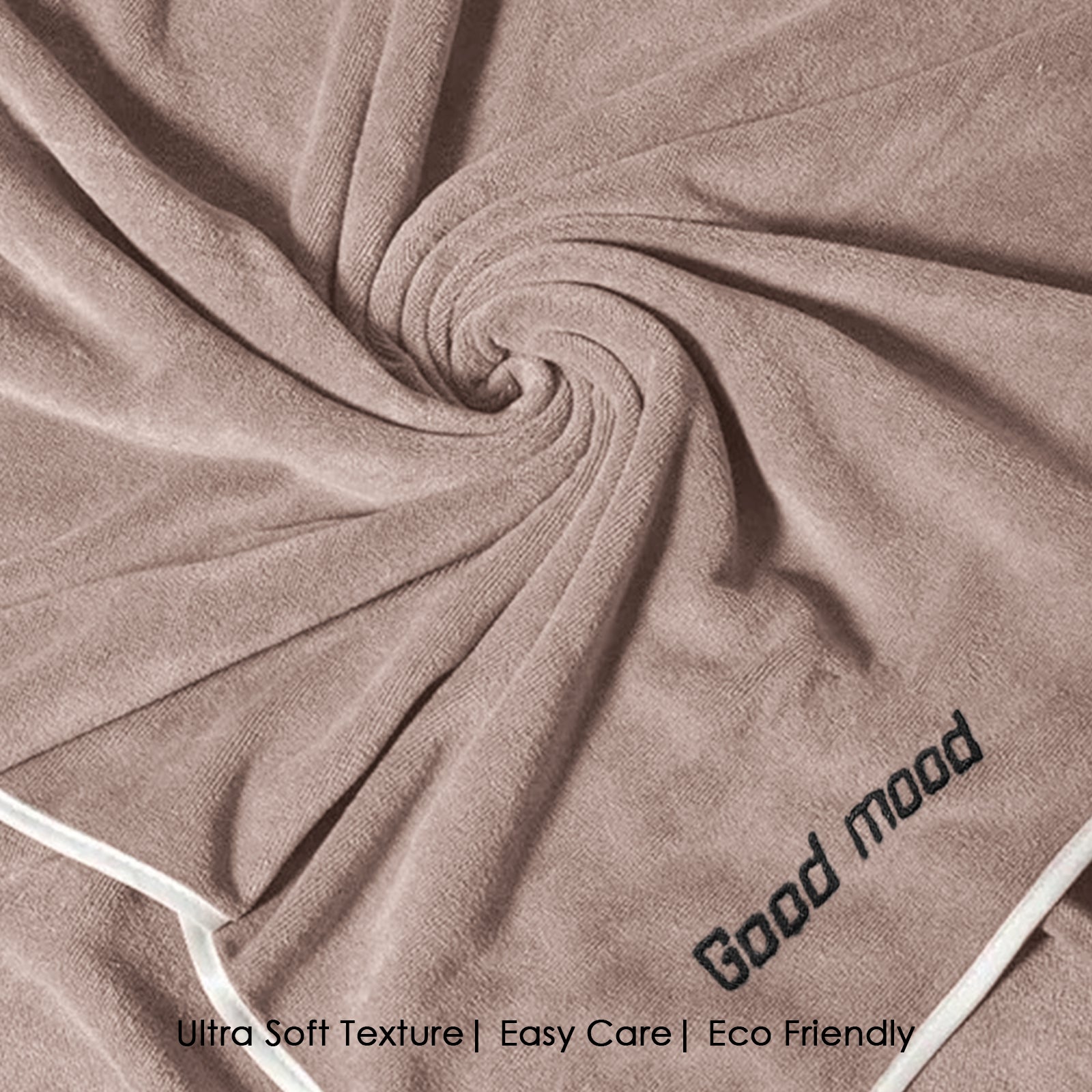 HOUSSE Premium Soft Microfiber Embroidery Bath Towel for Men, Women & Kids, 70x140cm Absorbent Quick-Drying Sweat Towel, 350 GSM Ideal for Gym, Beach, Outdoor