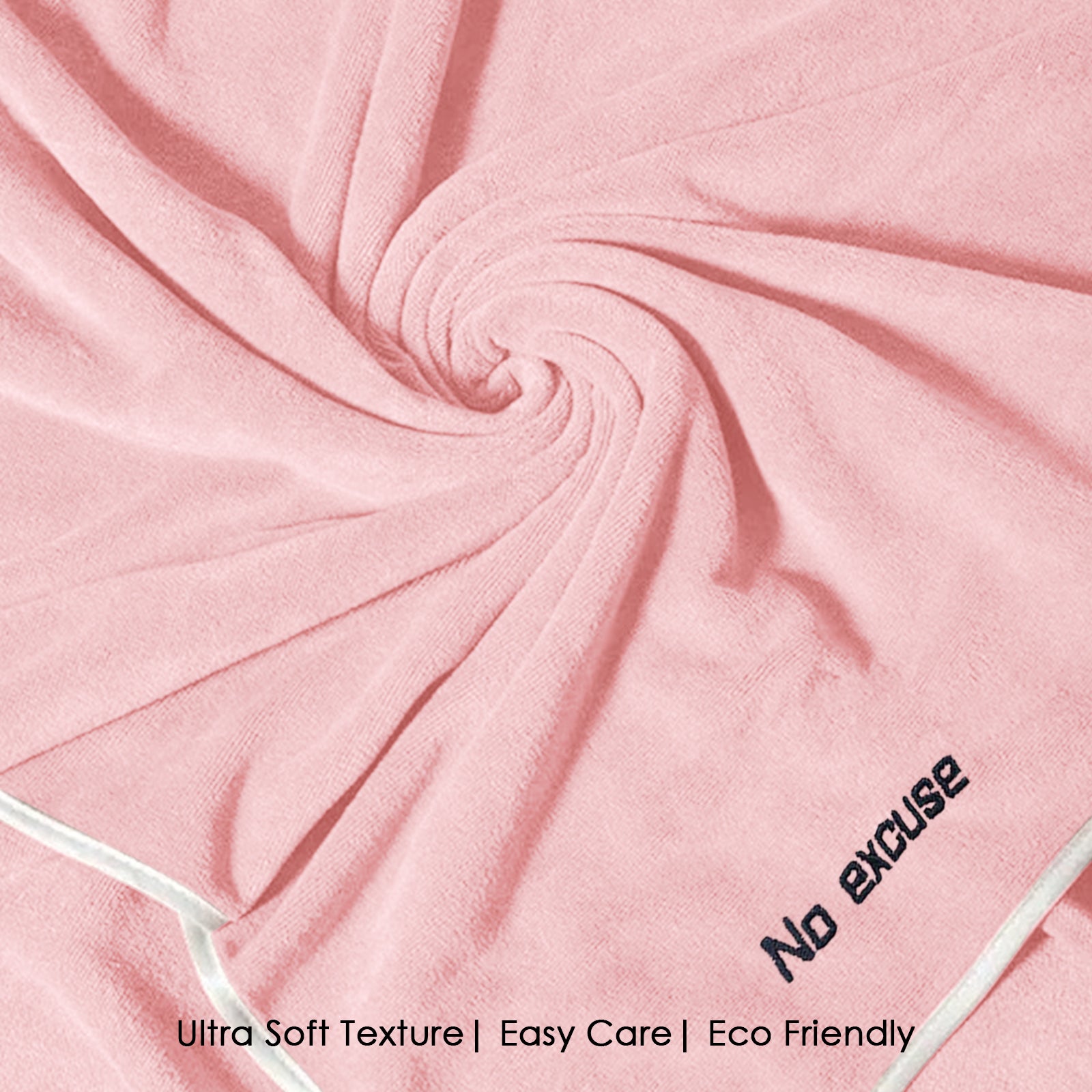 HOUSSE Premium Soft Microfiber Embroidery Bath Towel for Men, Women & Kids, 70x140cm Absorbent Quick-Drying Sweat Towel, 350 GSM Ideal for Gym, Beach, Outdoor