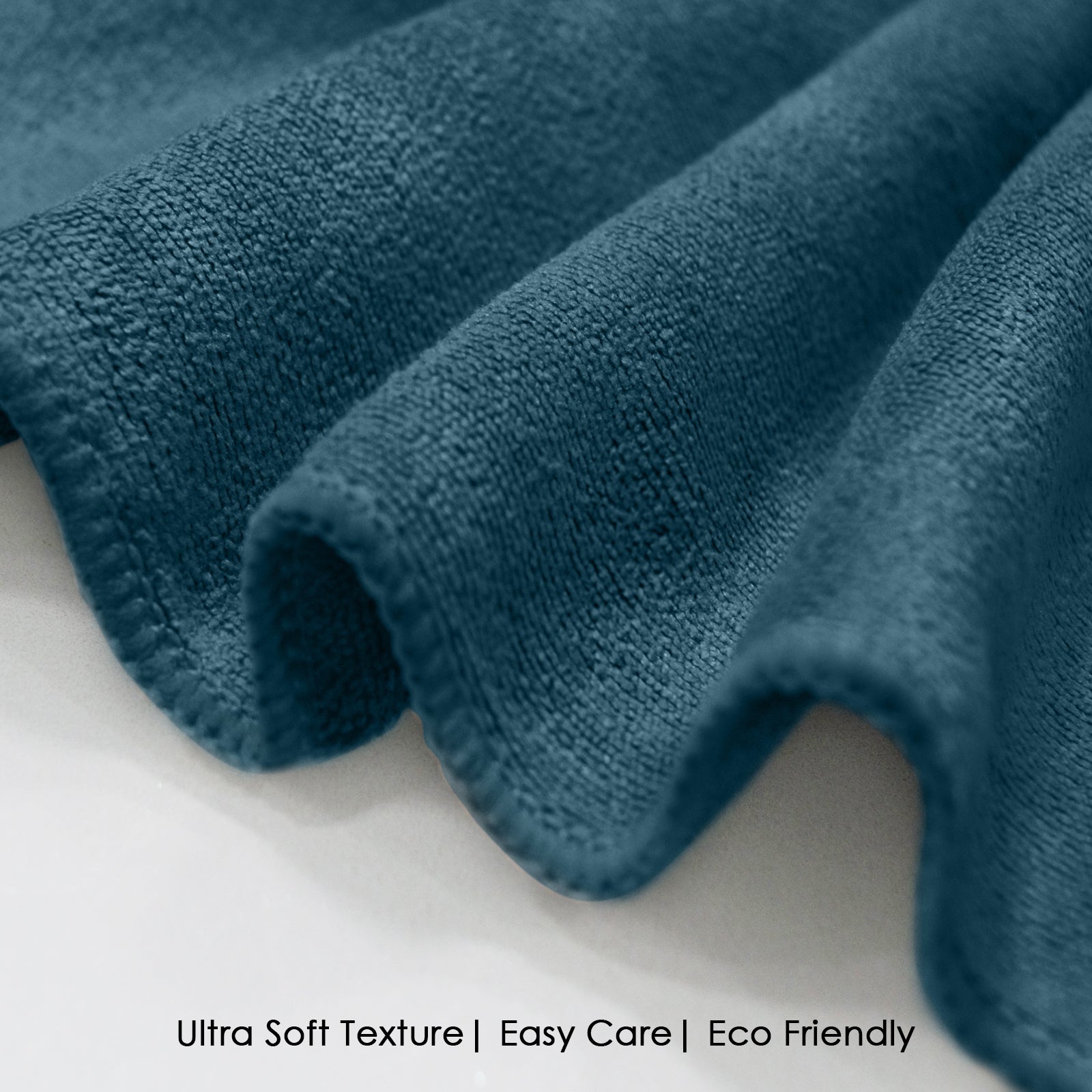 HOUSSE Microfiber Face Towels | Ultra Absorbent, Odour-Free, Quick Dry 450 GSM Face Towel for Home, Gym, Travel, Running and Personal Use | 30x30 cm | Set of 4 in One Colour (Indian Teal, Pack of 4)